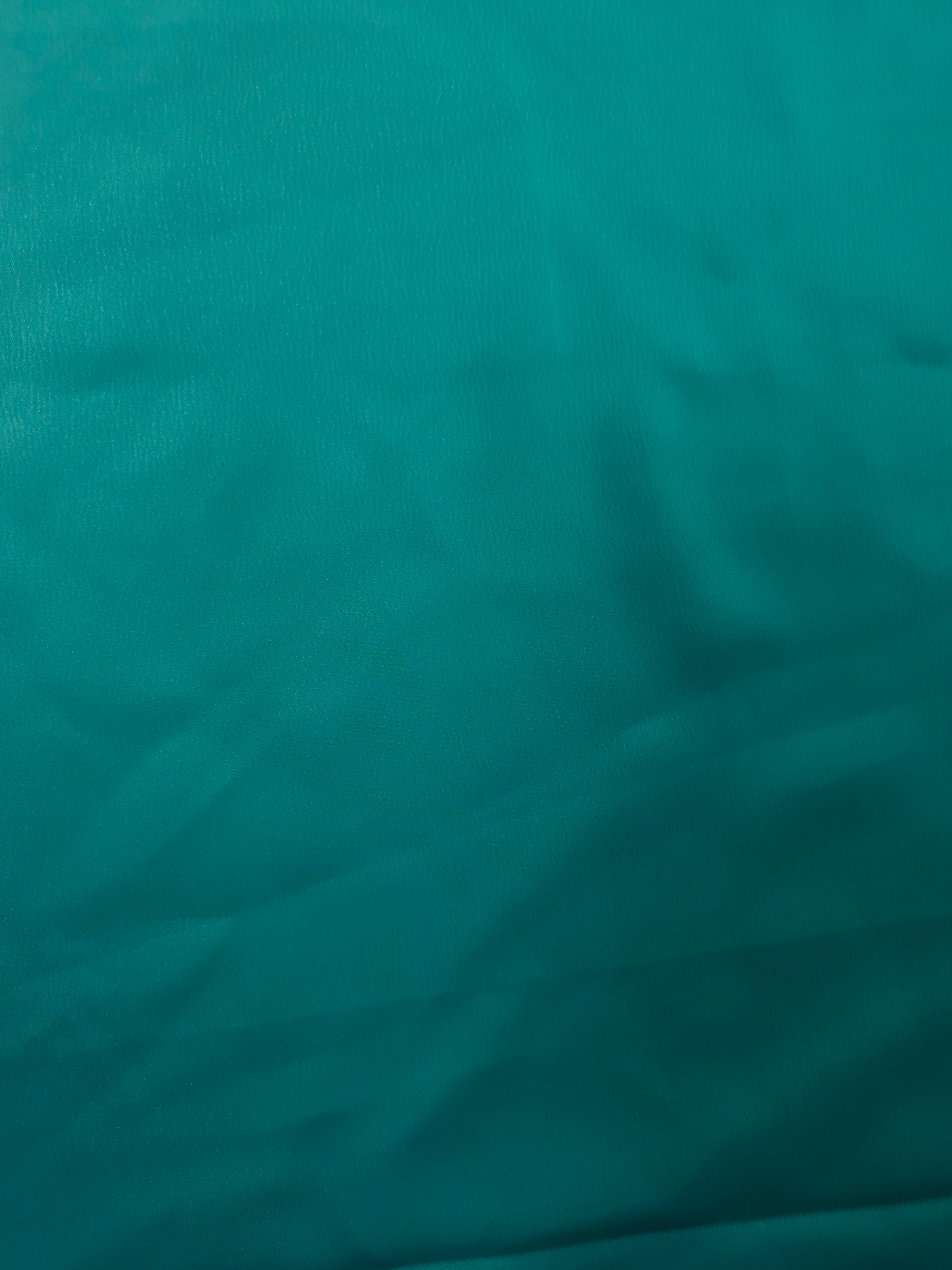 Ocean Teal Blue Textured Poly Satin - 1.6m Piece