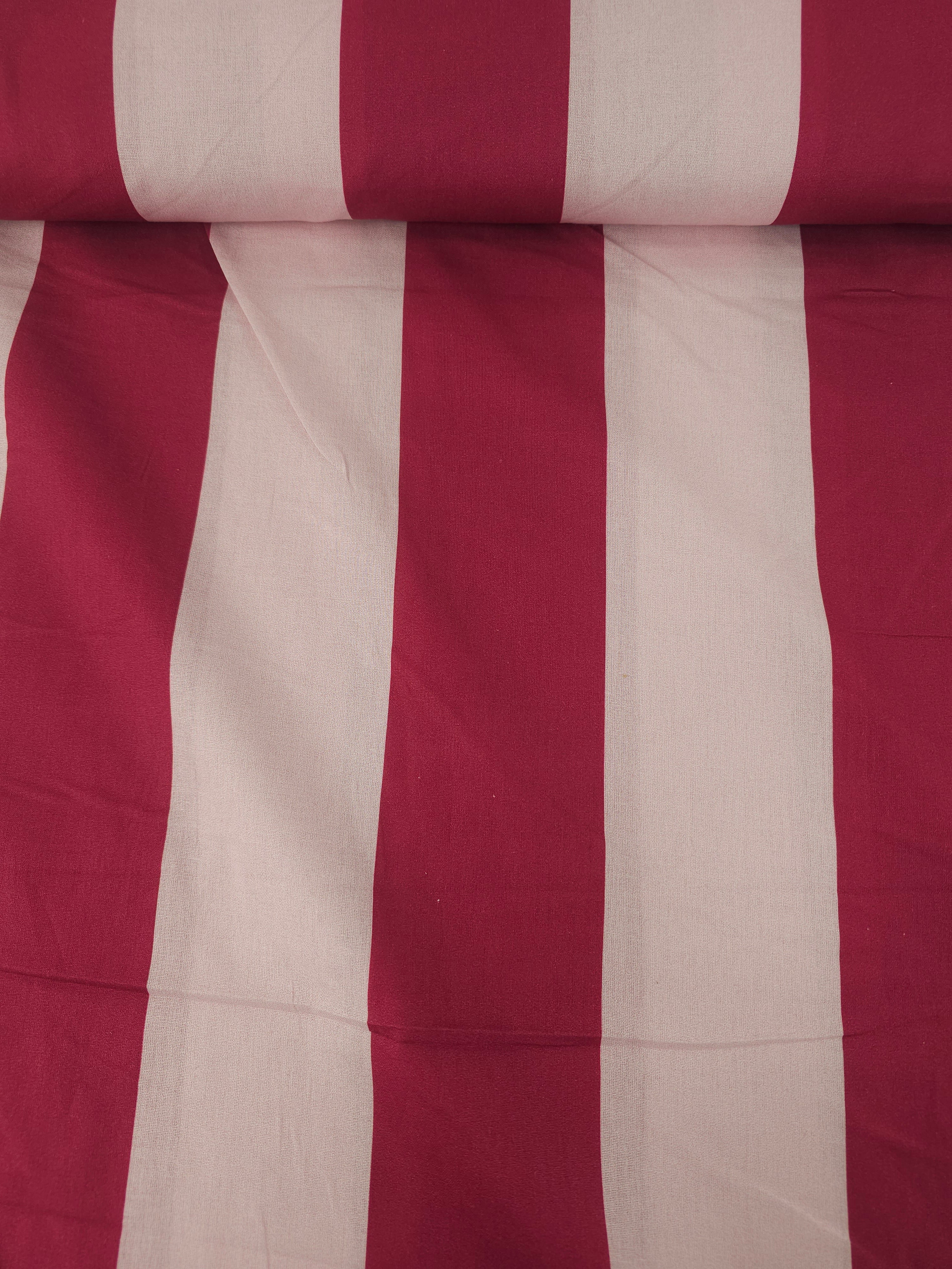 Pink Stripe 100% Cotton 90” *EXTRA WIDE*