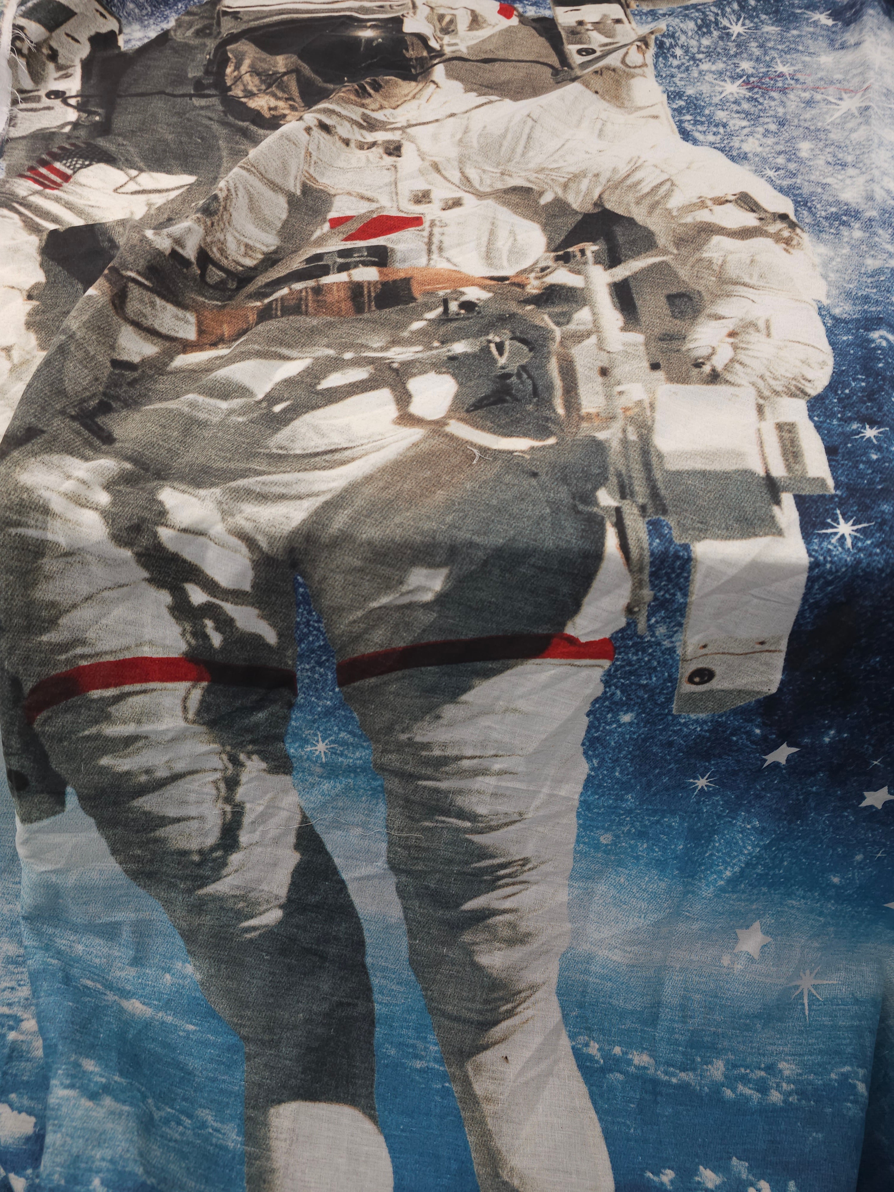 Astronaut in space Cotton panel- 2.5m piece