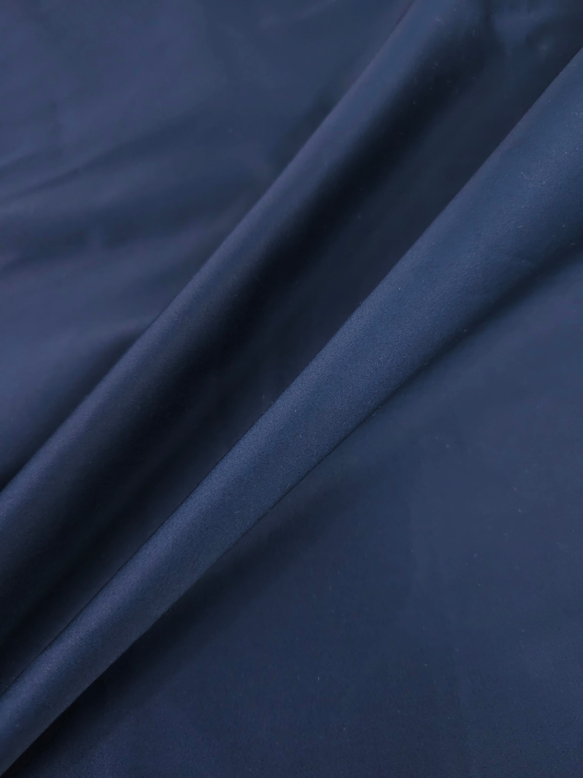 Petrol Navy Cotton Sateen