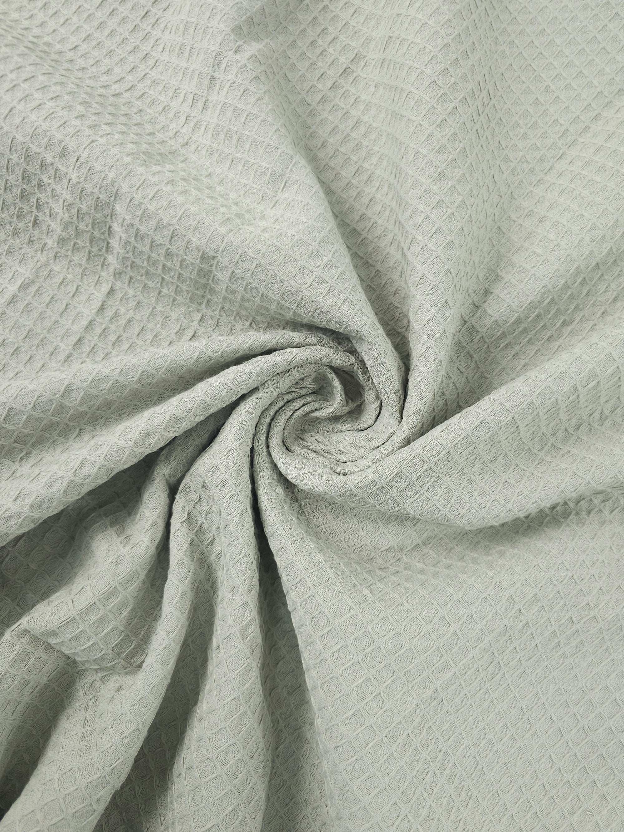 Pale Sage Waffle Cotton *EXTRA WIDE*