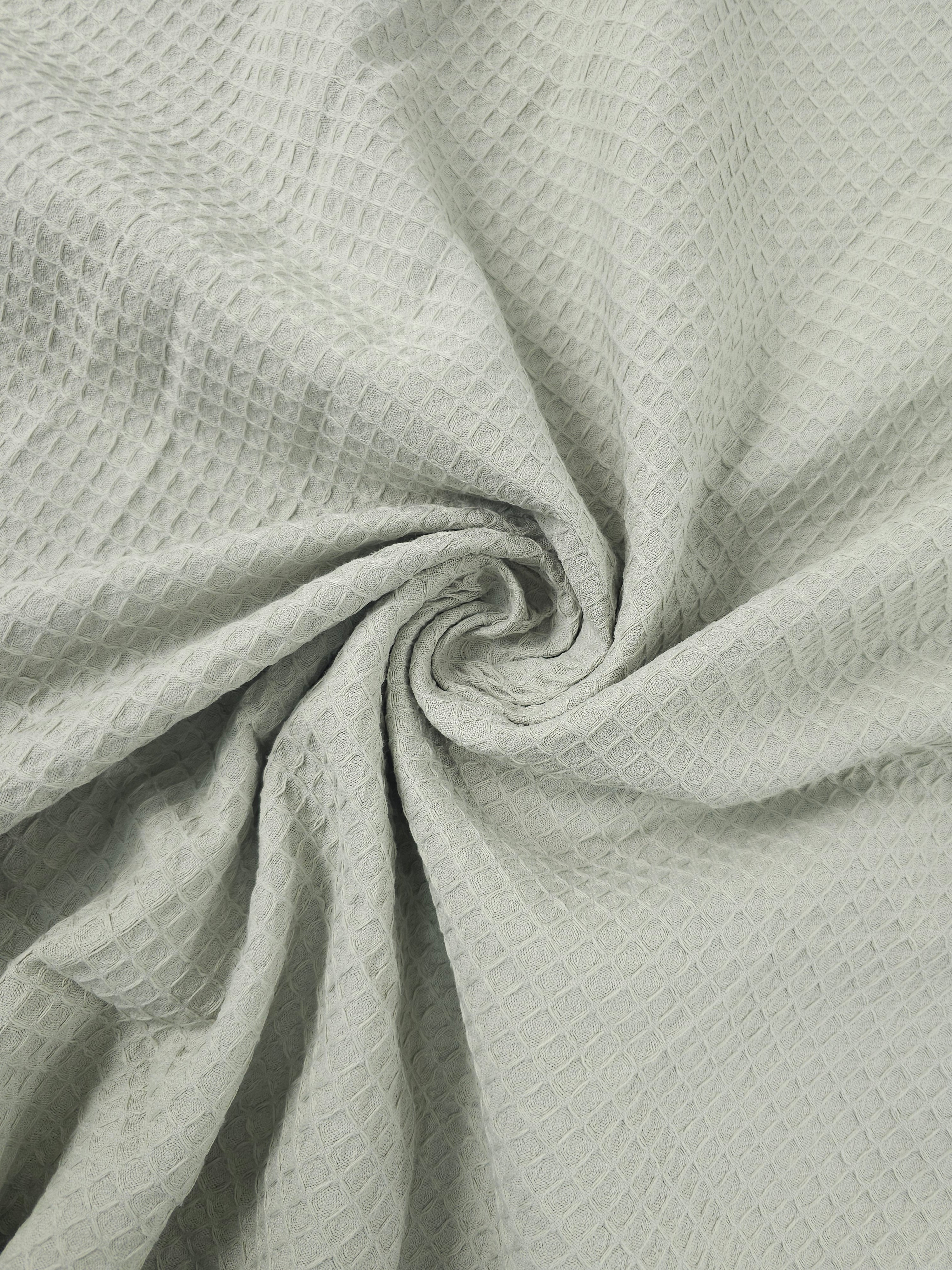 Pale Sage Waffle Cotton *EXTRA WIDE*