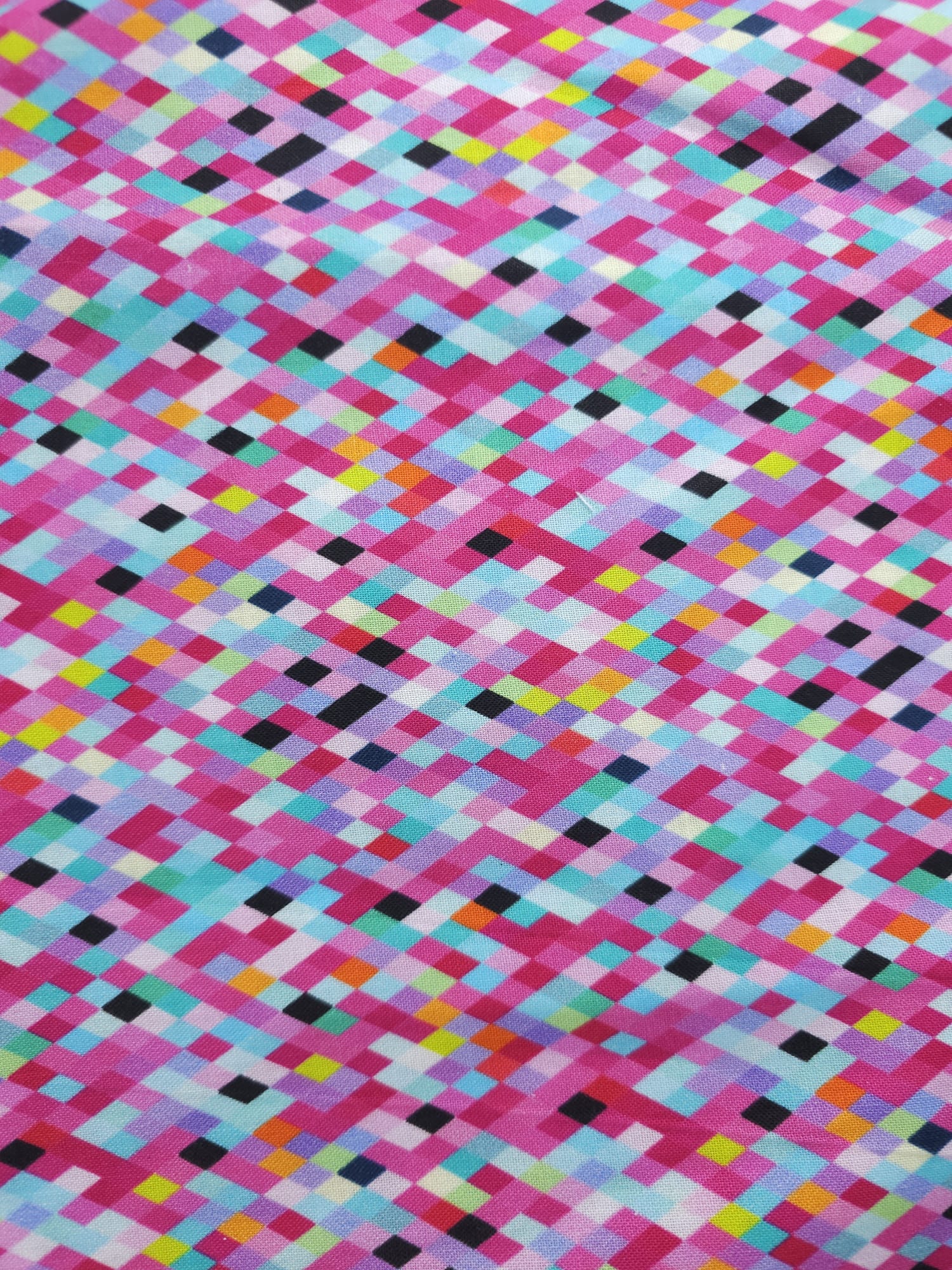 Tessellation Pink Cotton (Various Sizes)