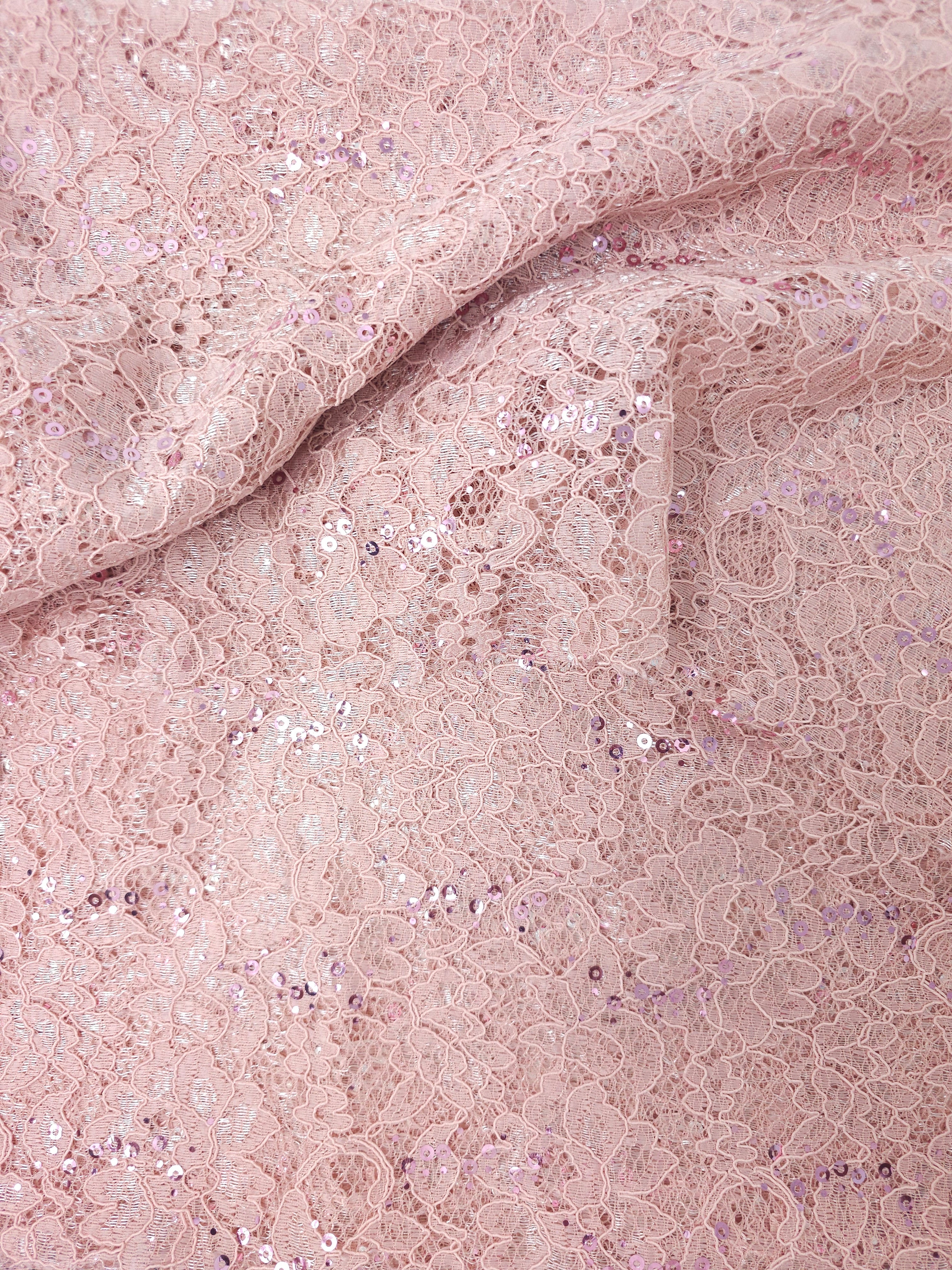 Princess Pink Poly Lace - 1.6m Piece
