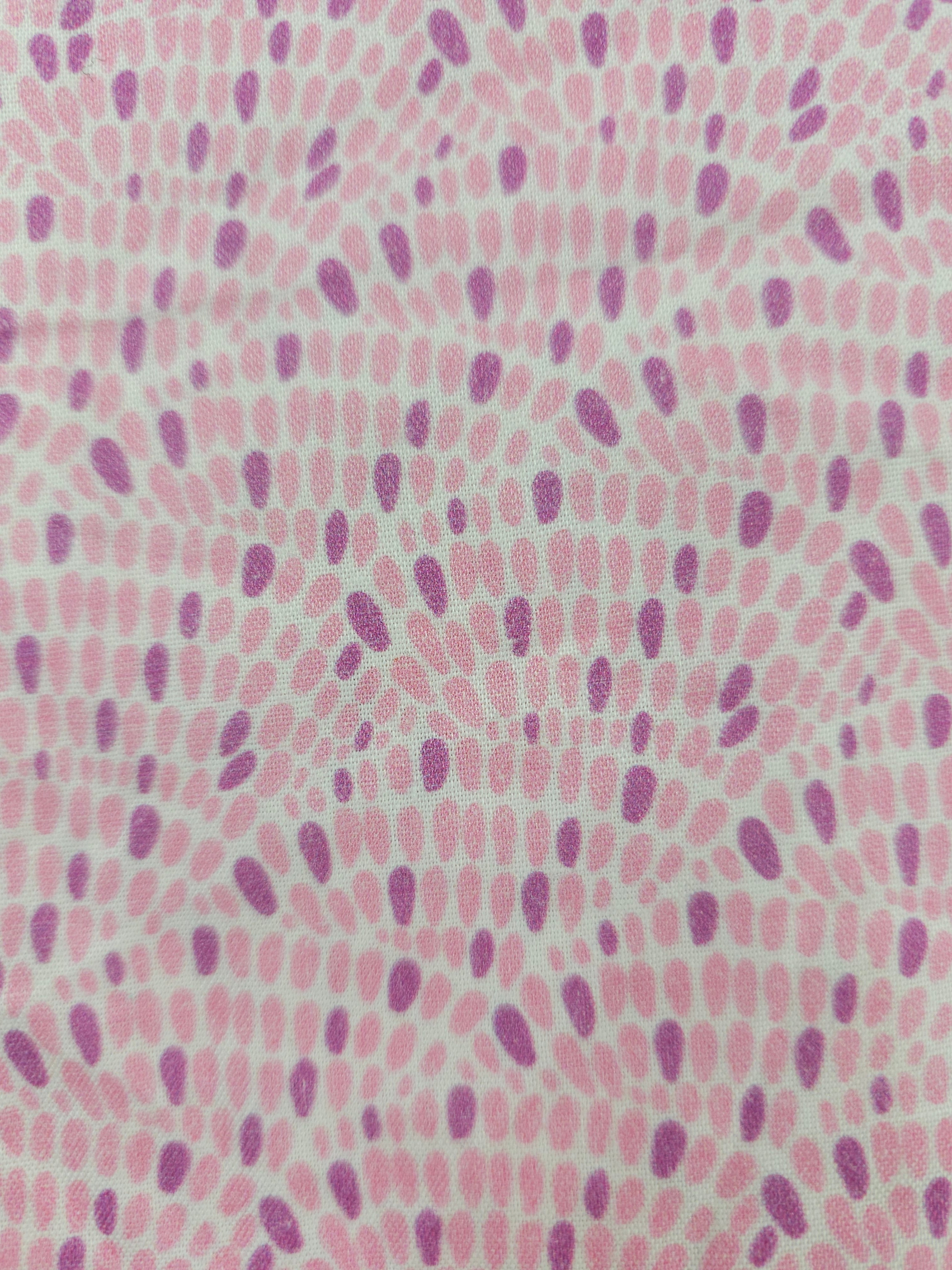 Pink dab Cotton- 1.2m piece