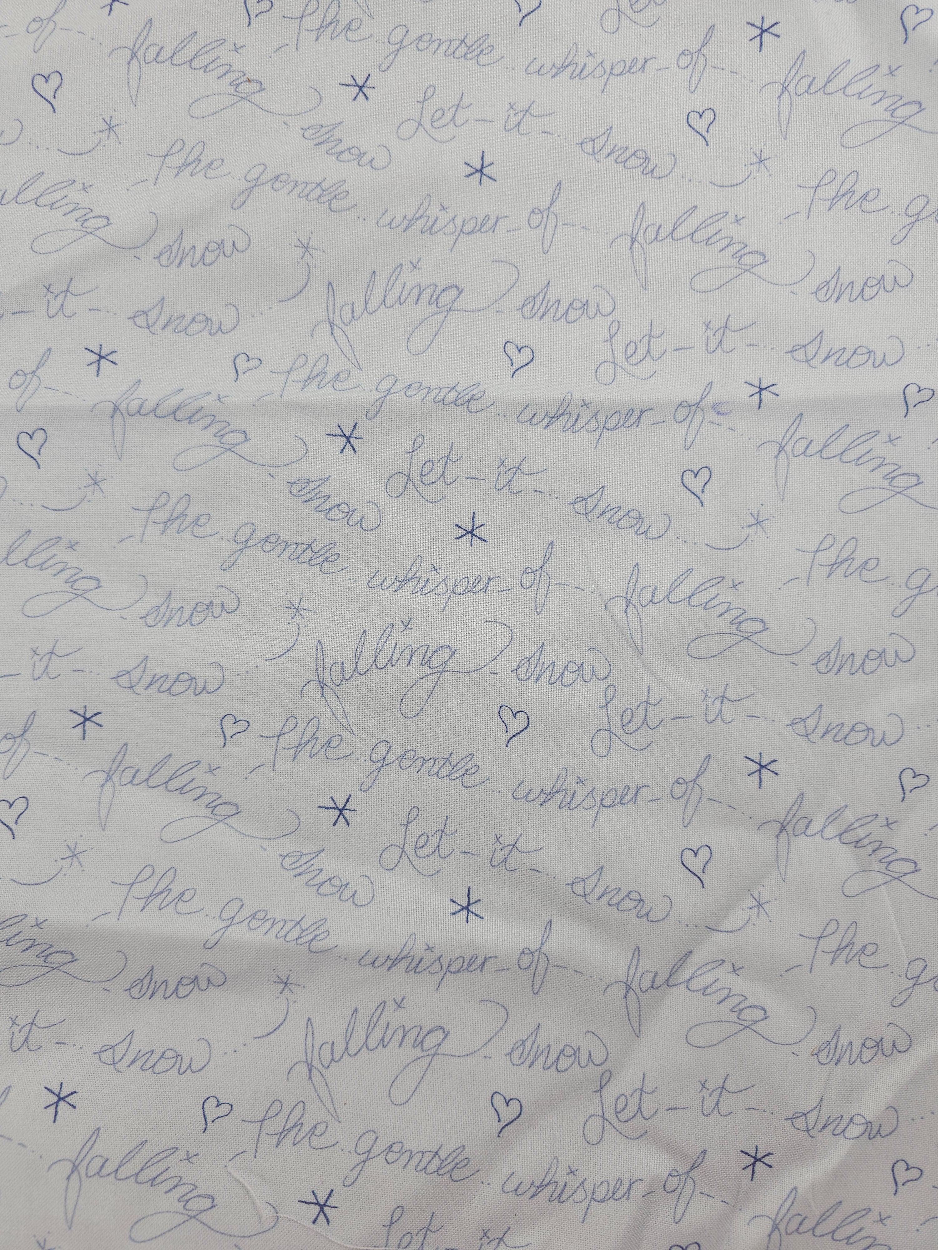 Let it snow Cotton- 1m piece