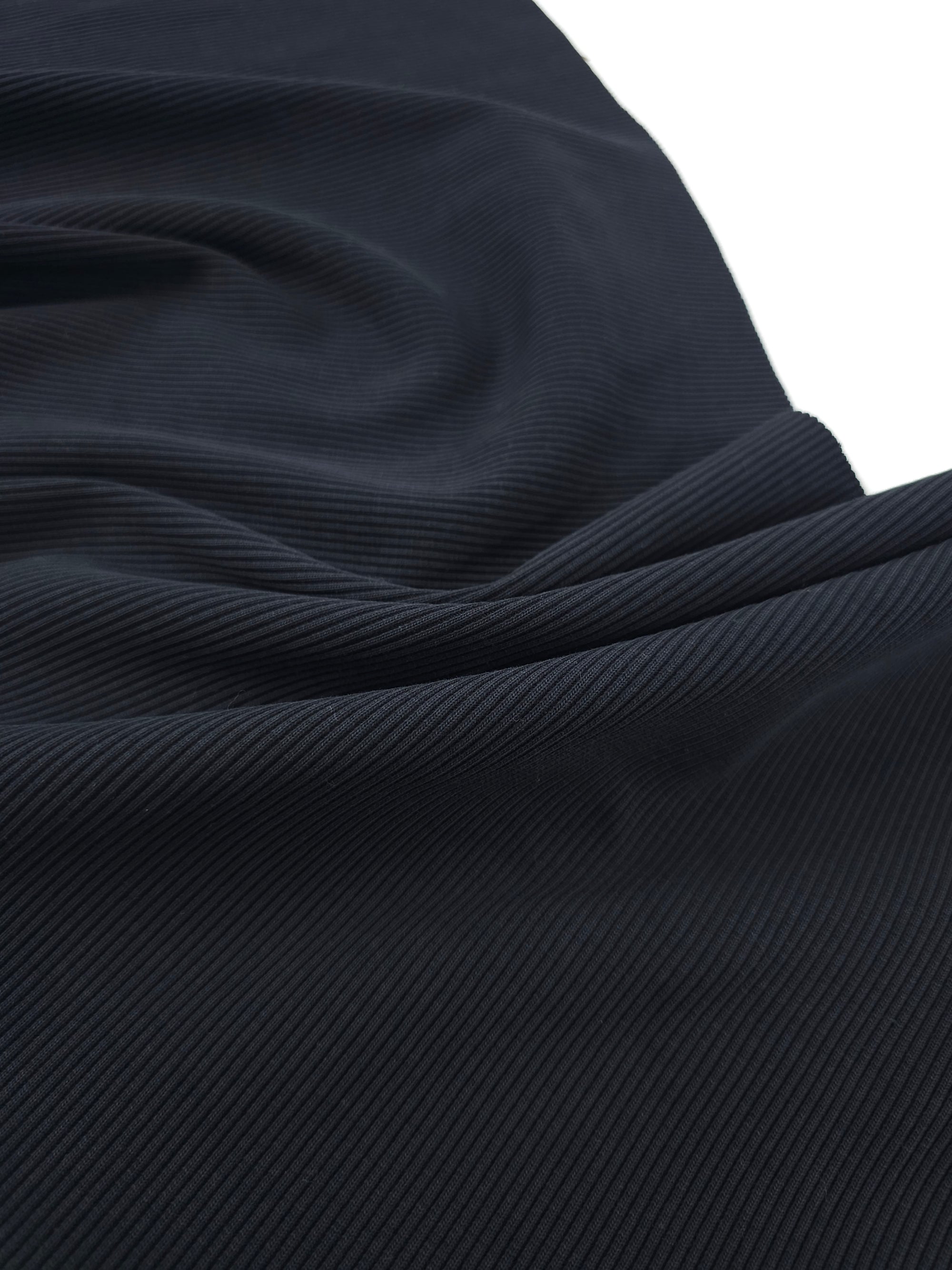 Black Knit Heavy Ribbing - 25cm Piece - Gymshark