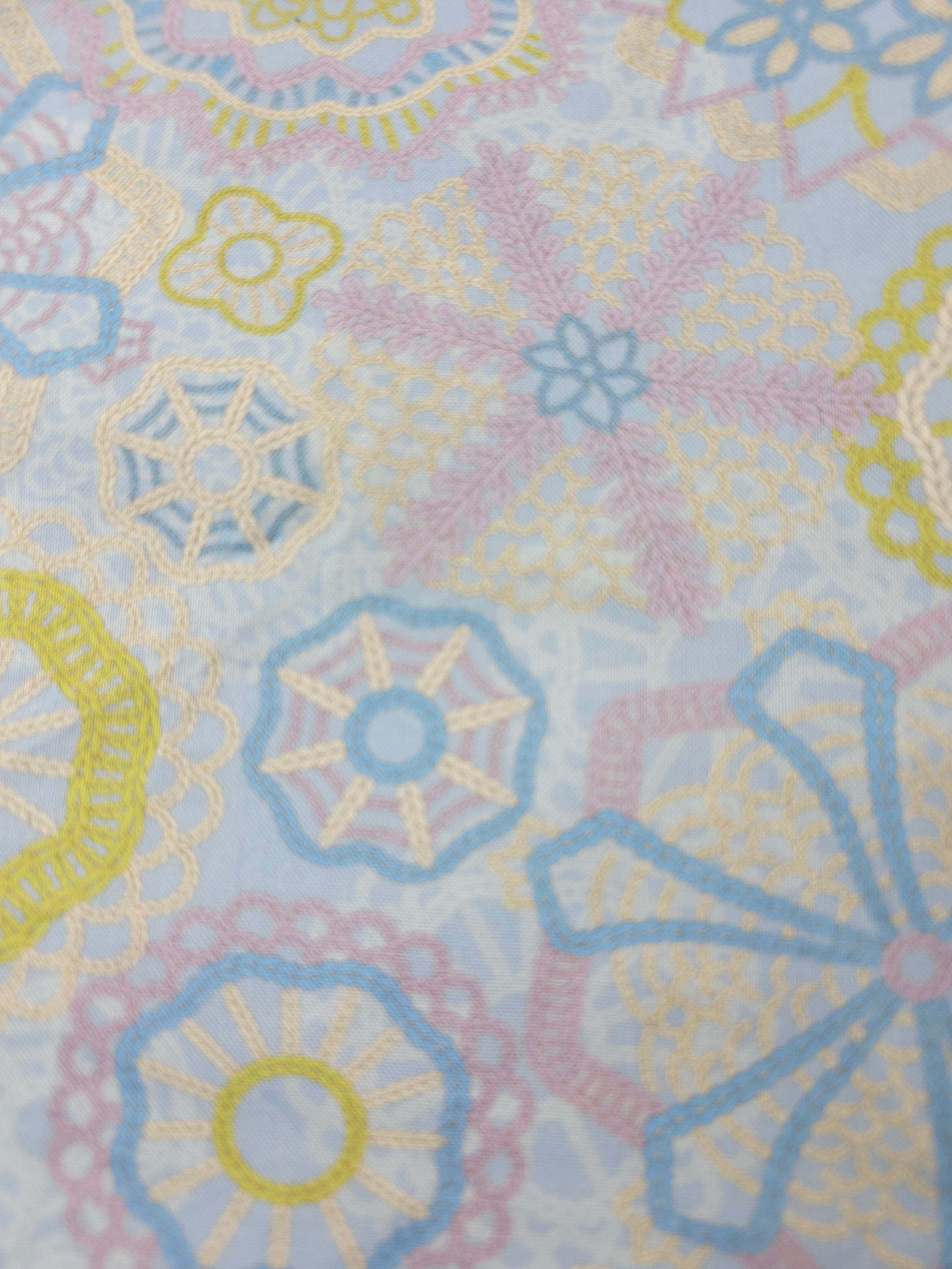 Pastel chained mandala Cotton- 1.2m piece