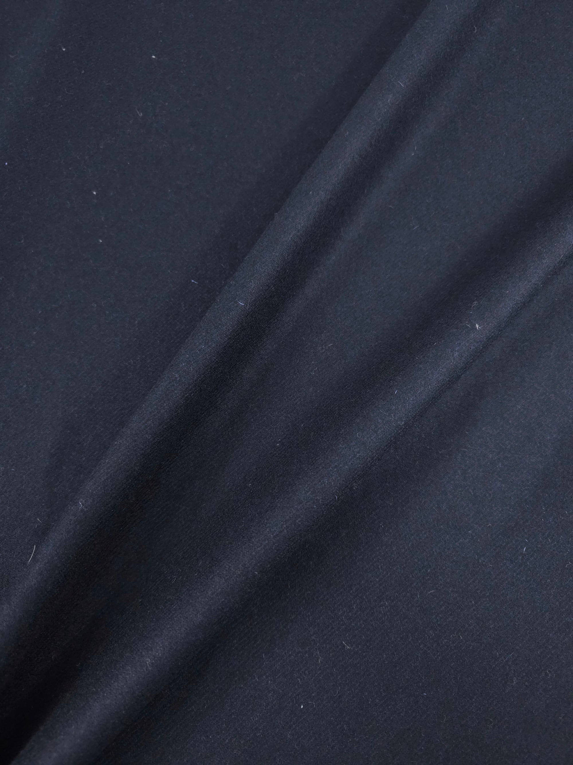 Navy/Black Twill Mediumweight Soft 100% Wool *ABRAHAM MOON*
