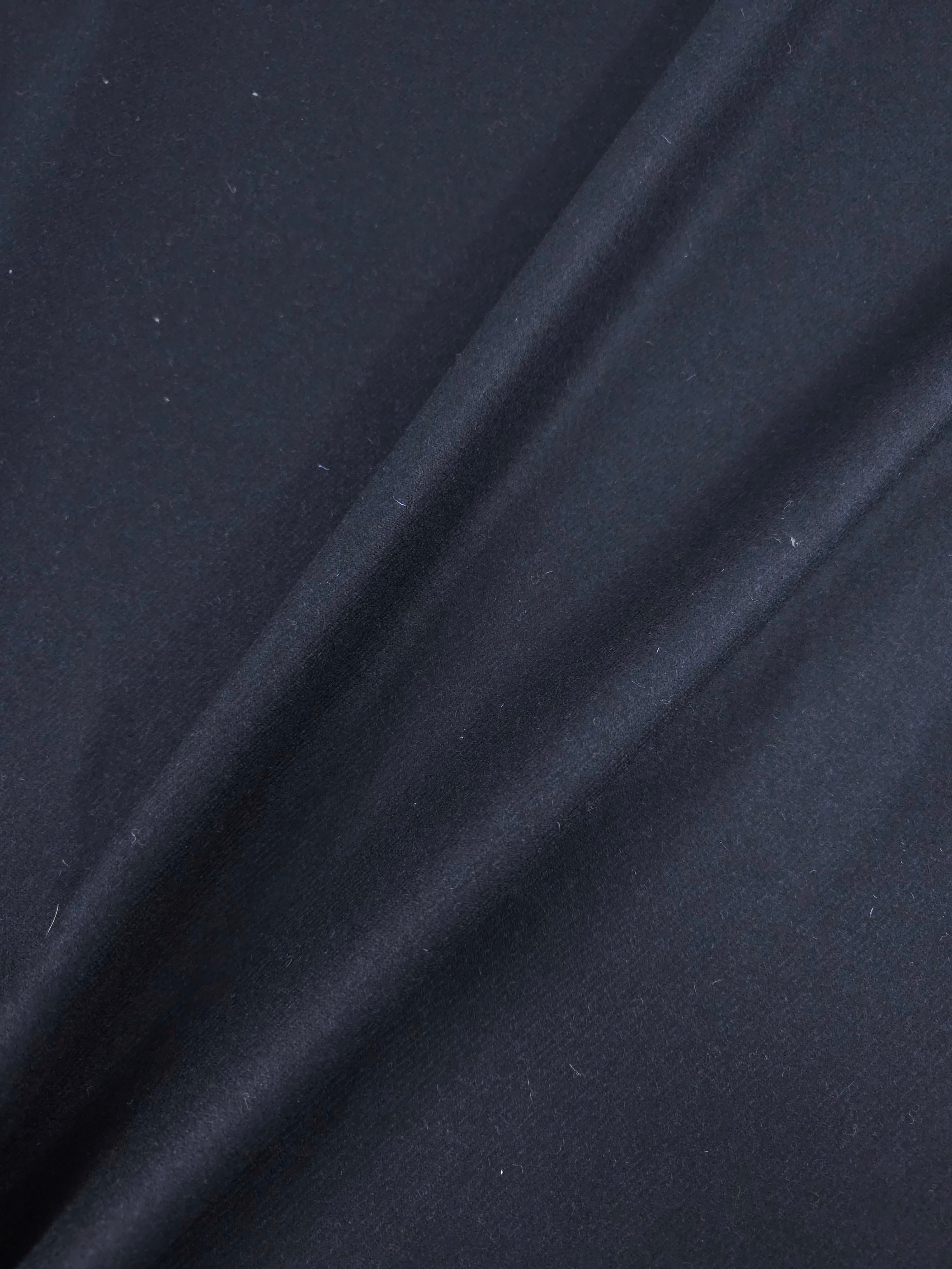 Navy/Black Twill Mediumweight Soft 100% Wool *ABRAHAM MOON*