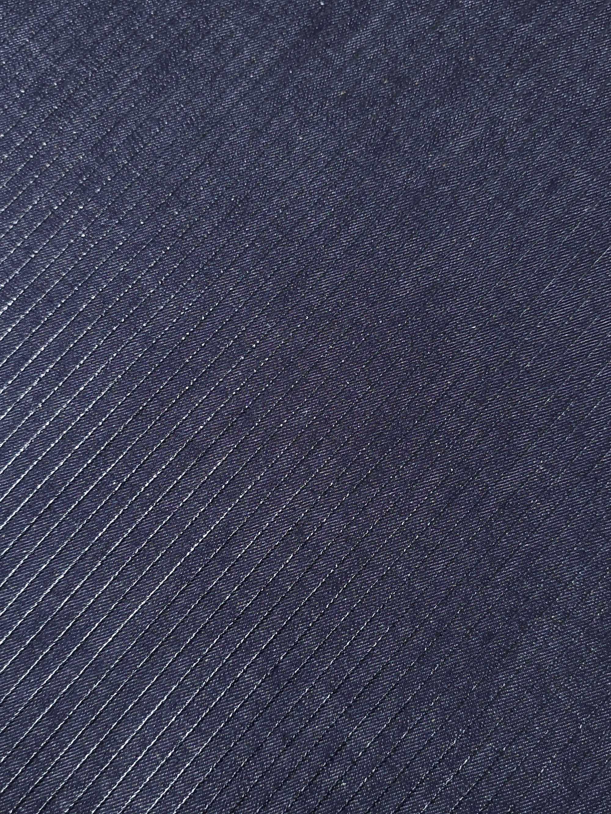 Charcoal Raised Stripe Denim