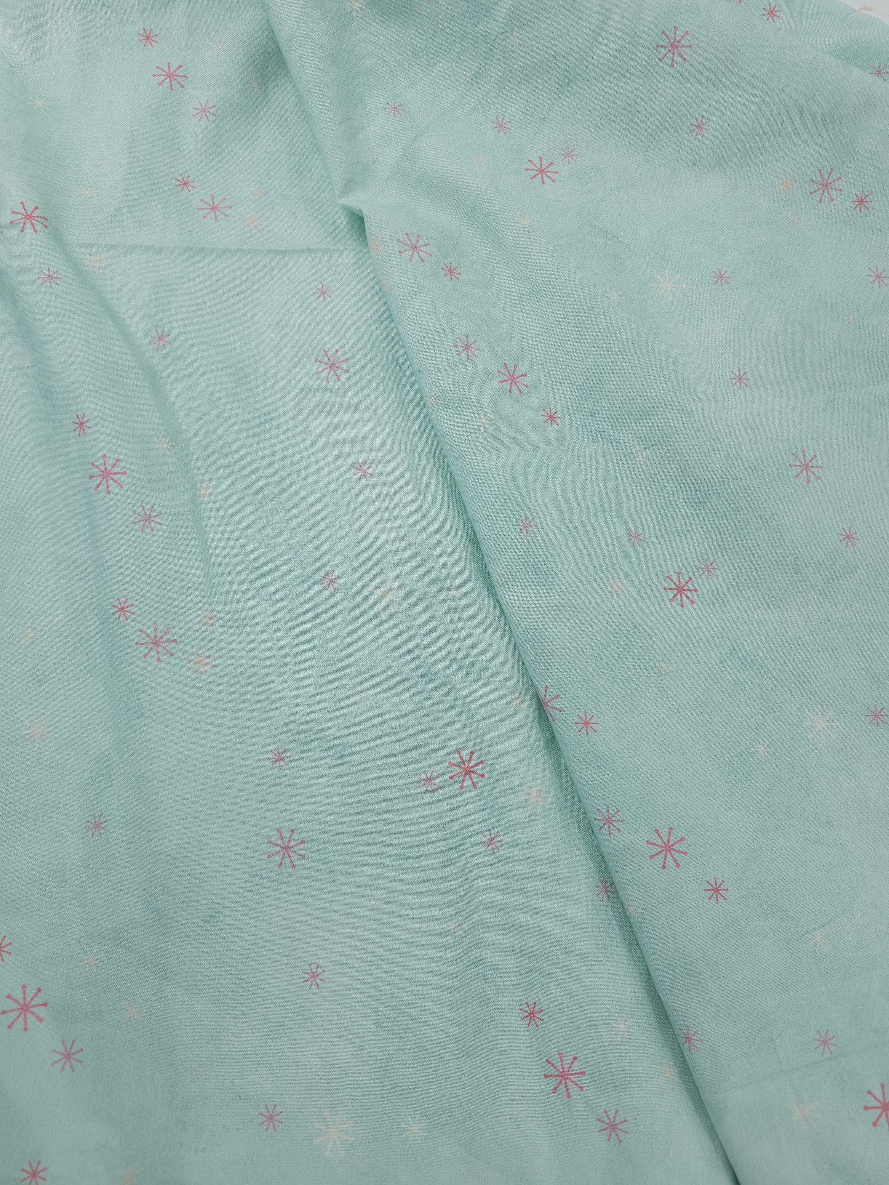 Light blue star Cotton- 3m piece