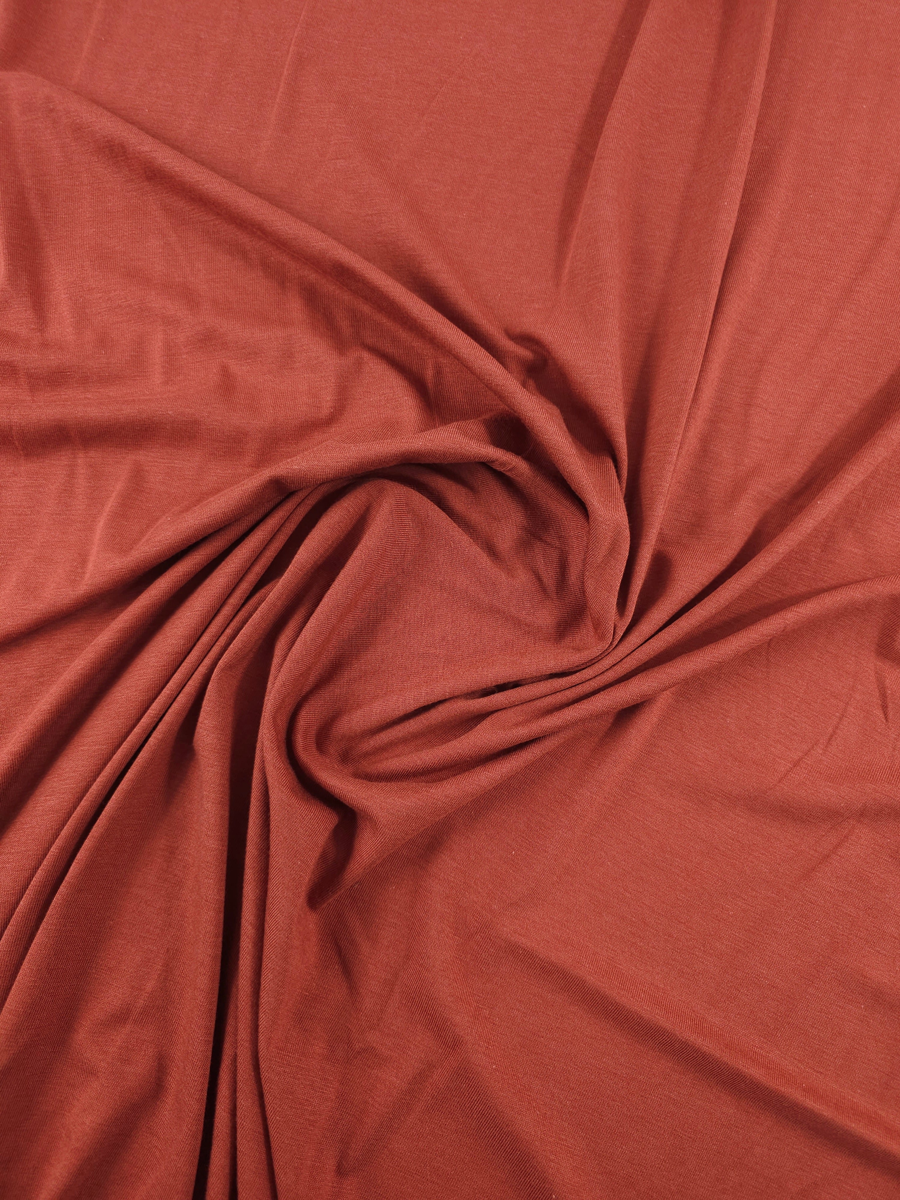 Rust Organic Bamboo Cotton Jersey
