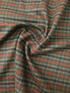 Red/Khaki Tartan Lightweight 100% Wool