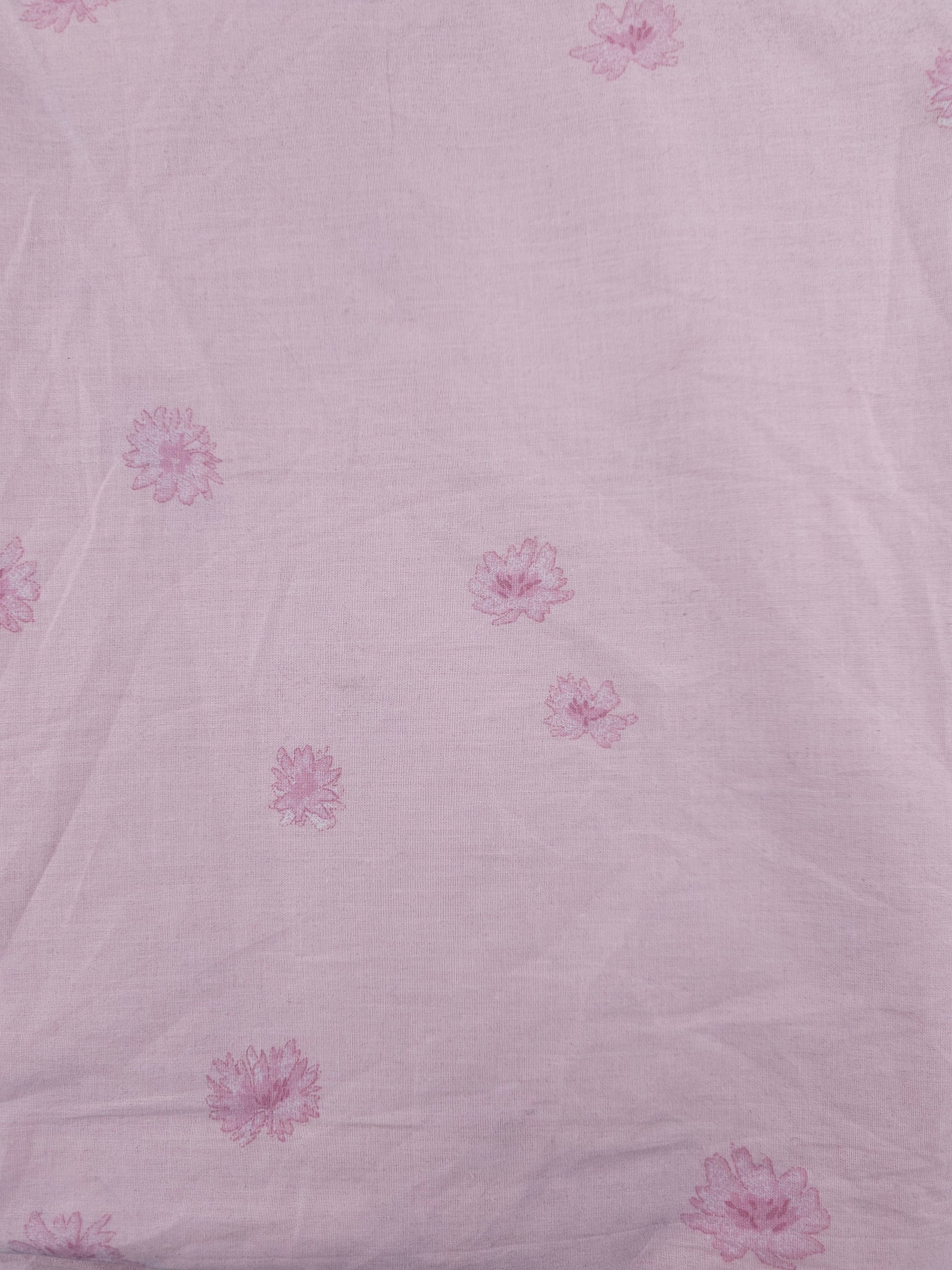 Petite Pink Floral Cotton - 1.9m Piece