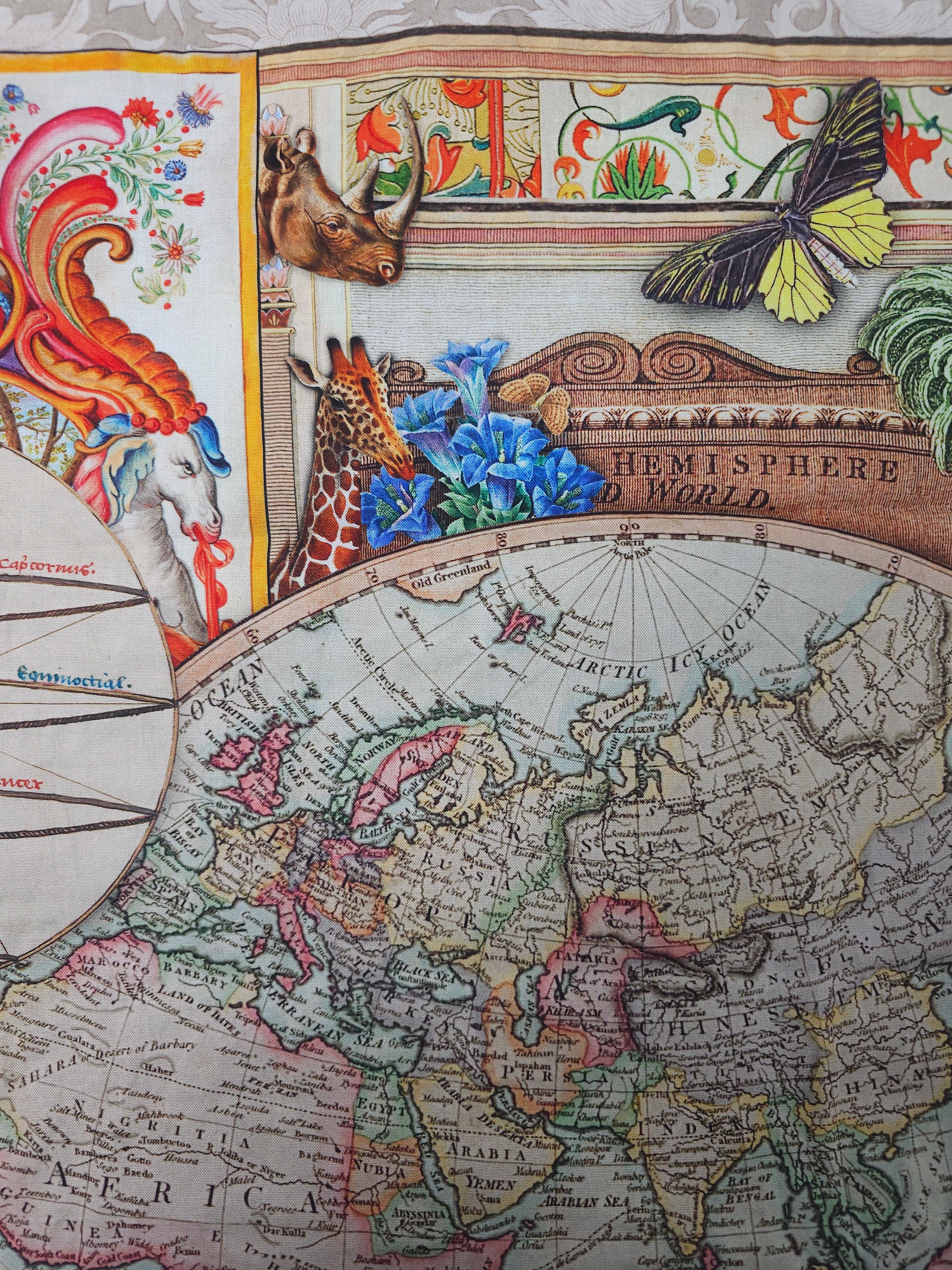 Exotic world Cotton panel- 1m