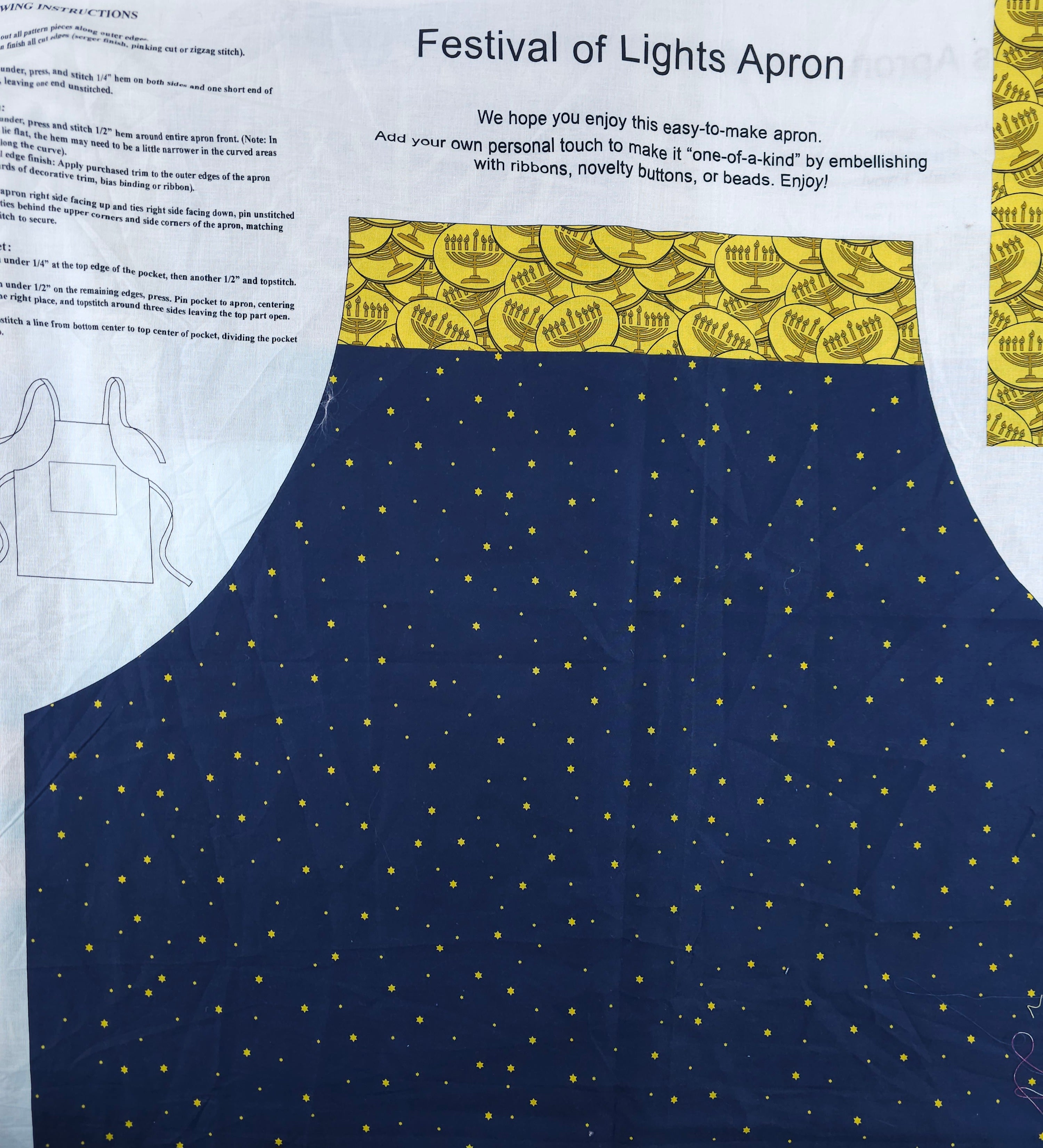 Apron Panel Cotton - 2.5m Piece