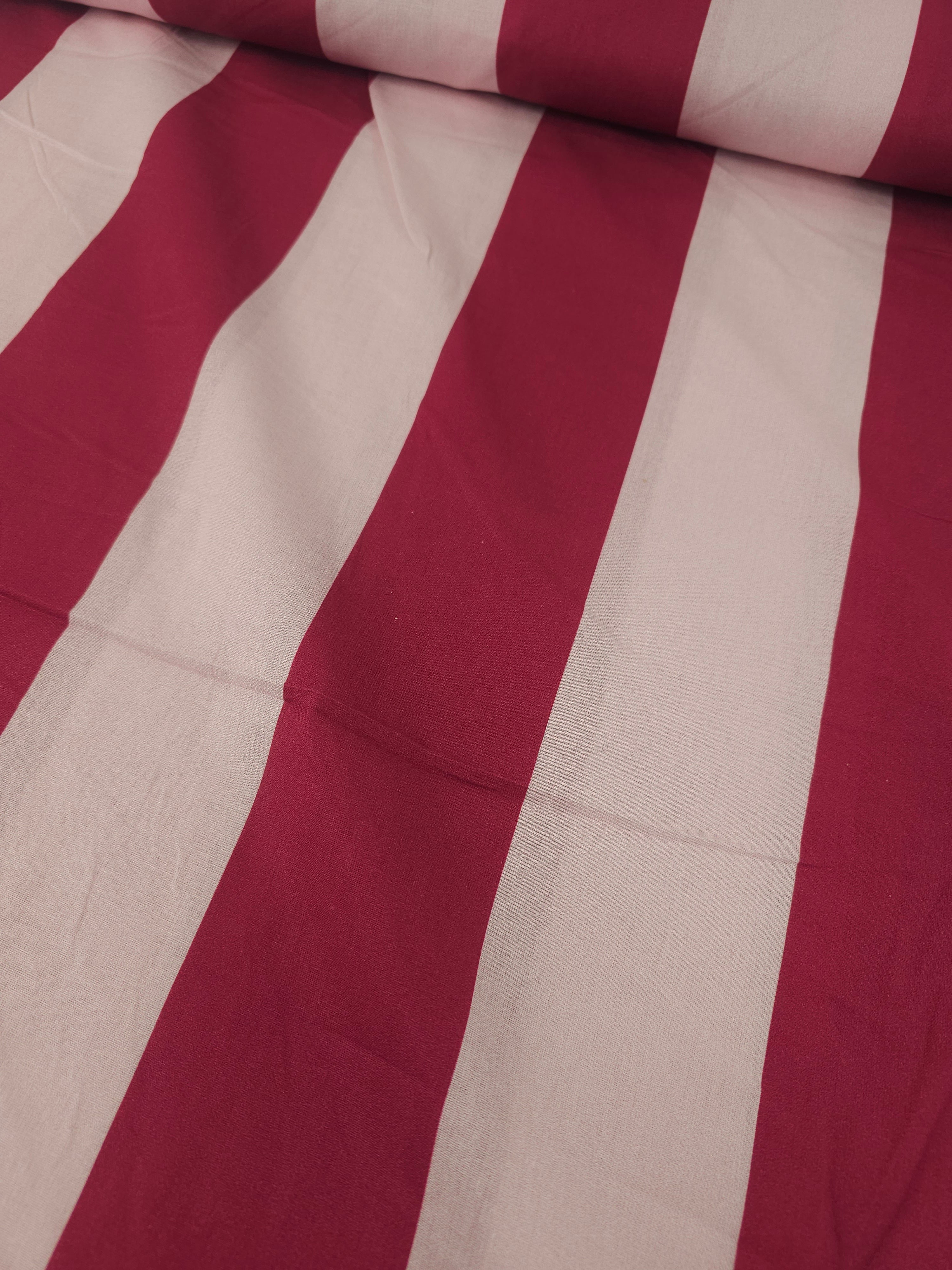Pink Stripe 100% Cotton 90” *EXTRA WIDE*