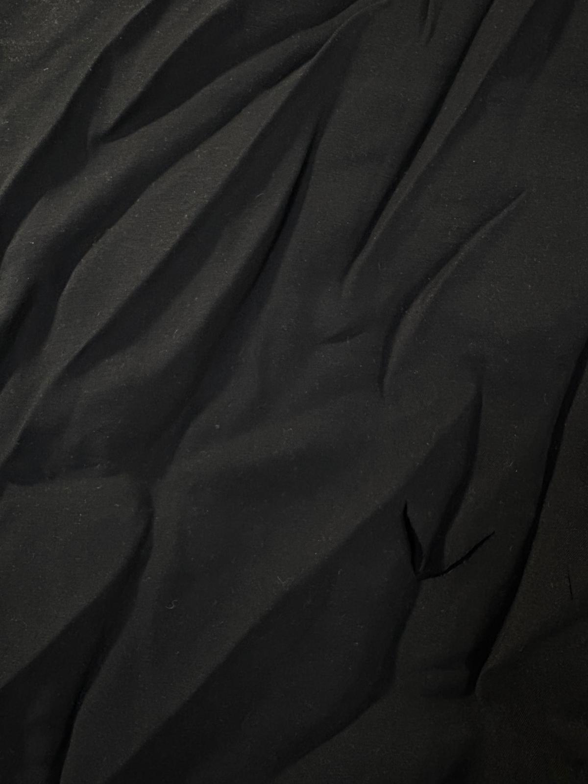 Black Melted Wool - 1m Piece