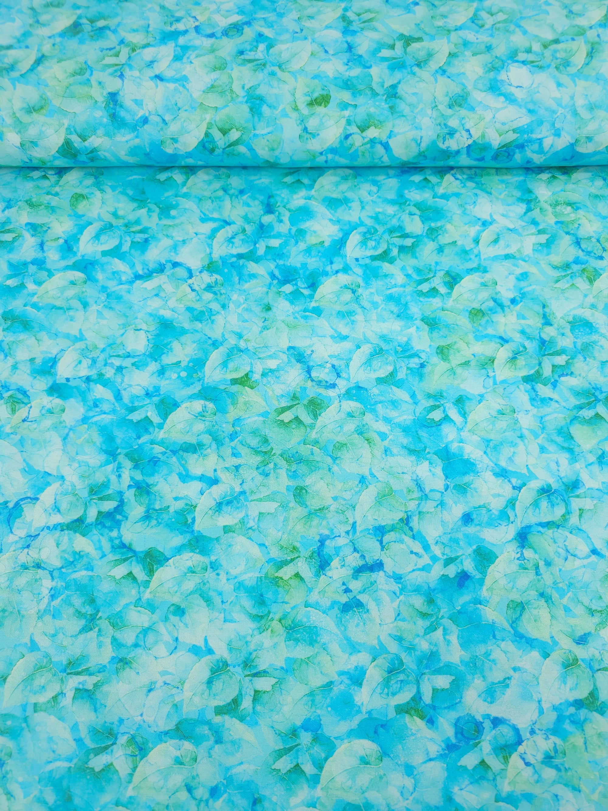 Light Blue/Green Concerto Leaves 100% Cotton