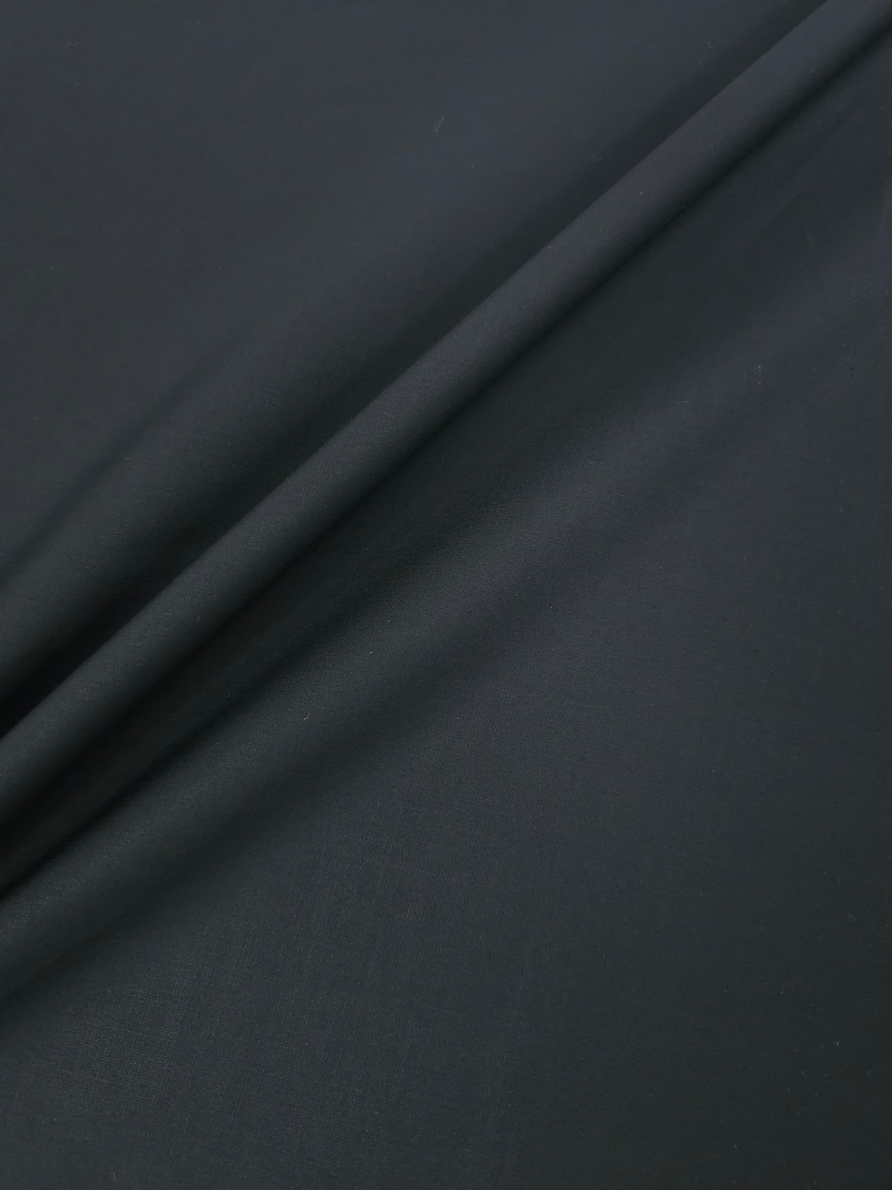 Black Cotton Poplin