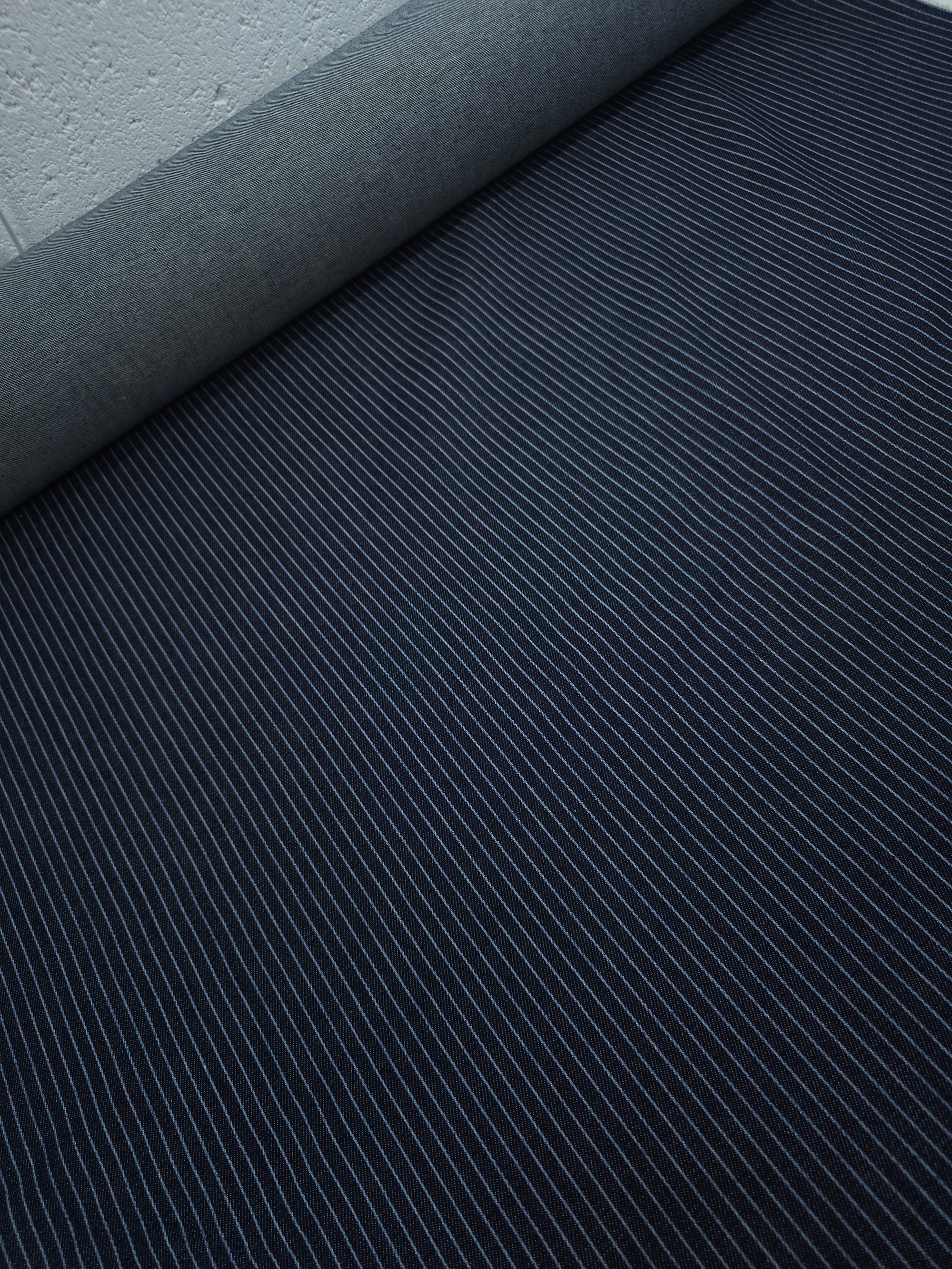 Navy/Light Blue Stripe Denim