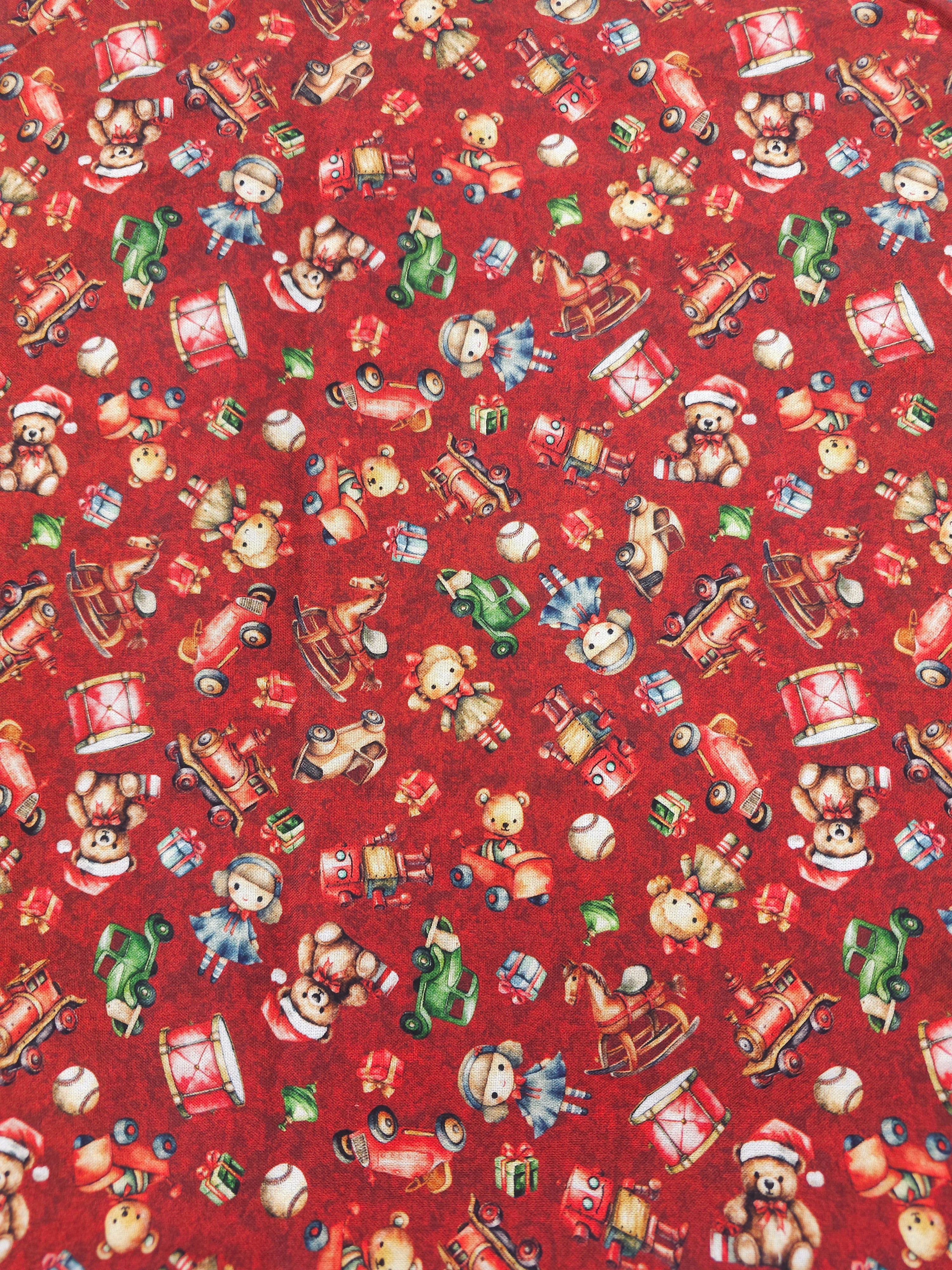 Red Christmas Cotton- 2.2m piece