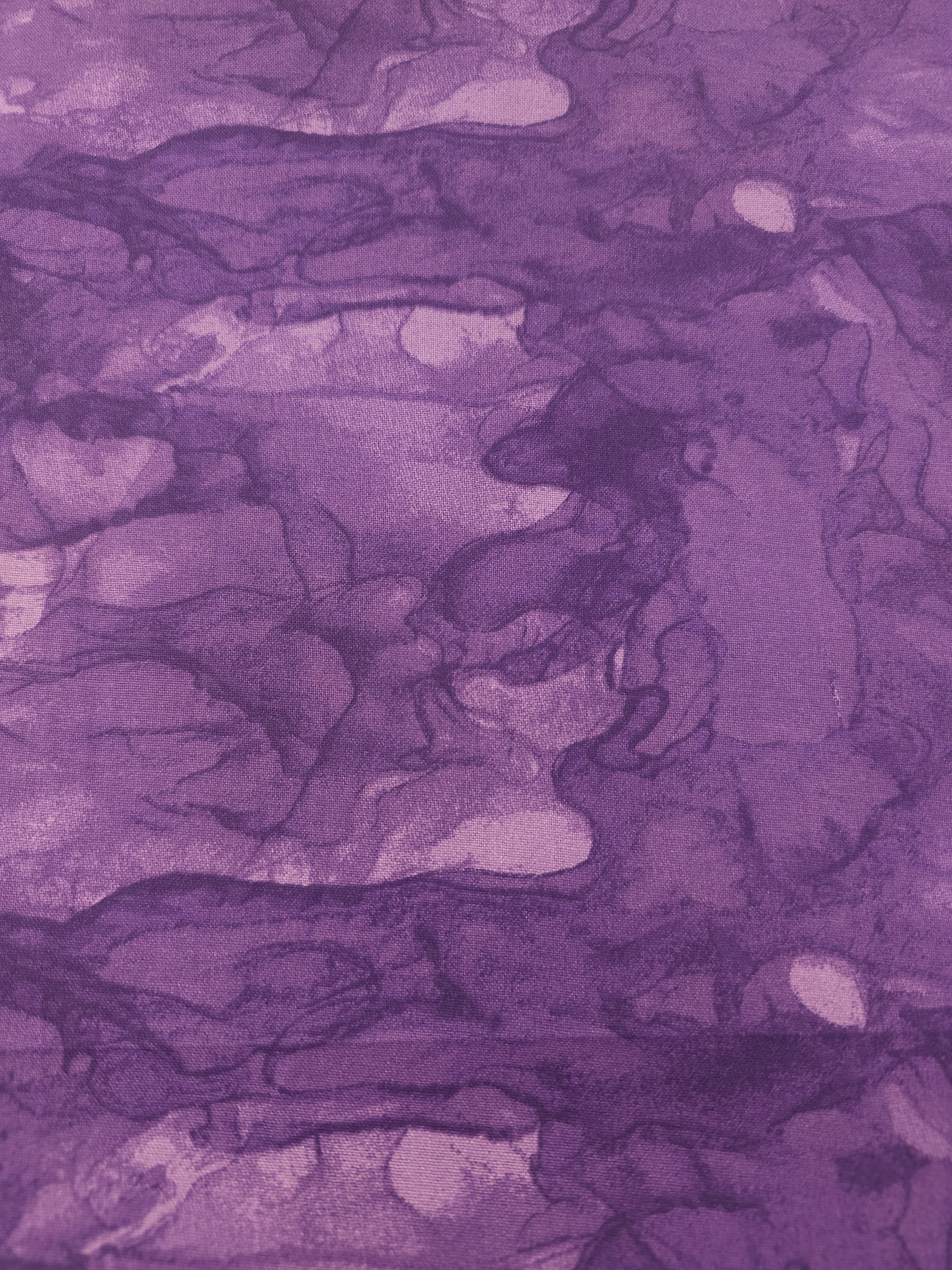 Purple bubbly tie dye Cotton- 1.1m piece