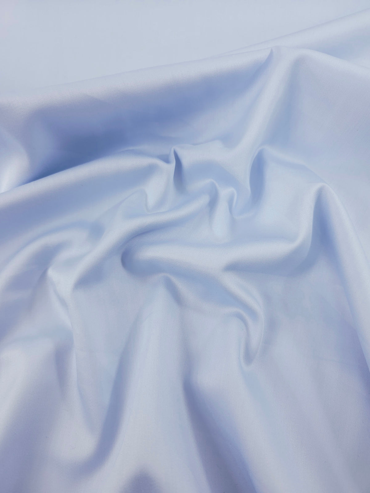 Baby Blue Cotton Satin 60"