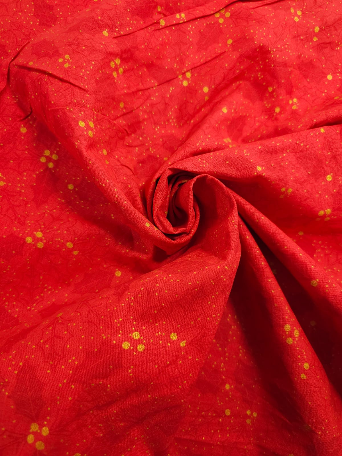 Maroon/Red Bandhani Print Cotton - 2.6m Piece