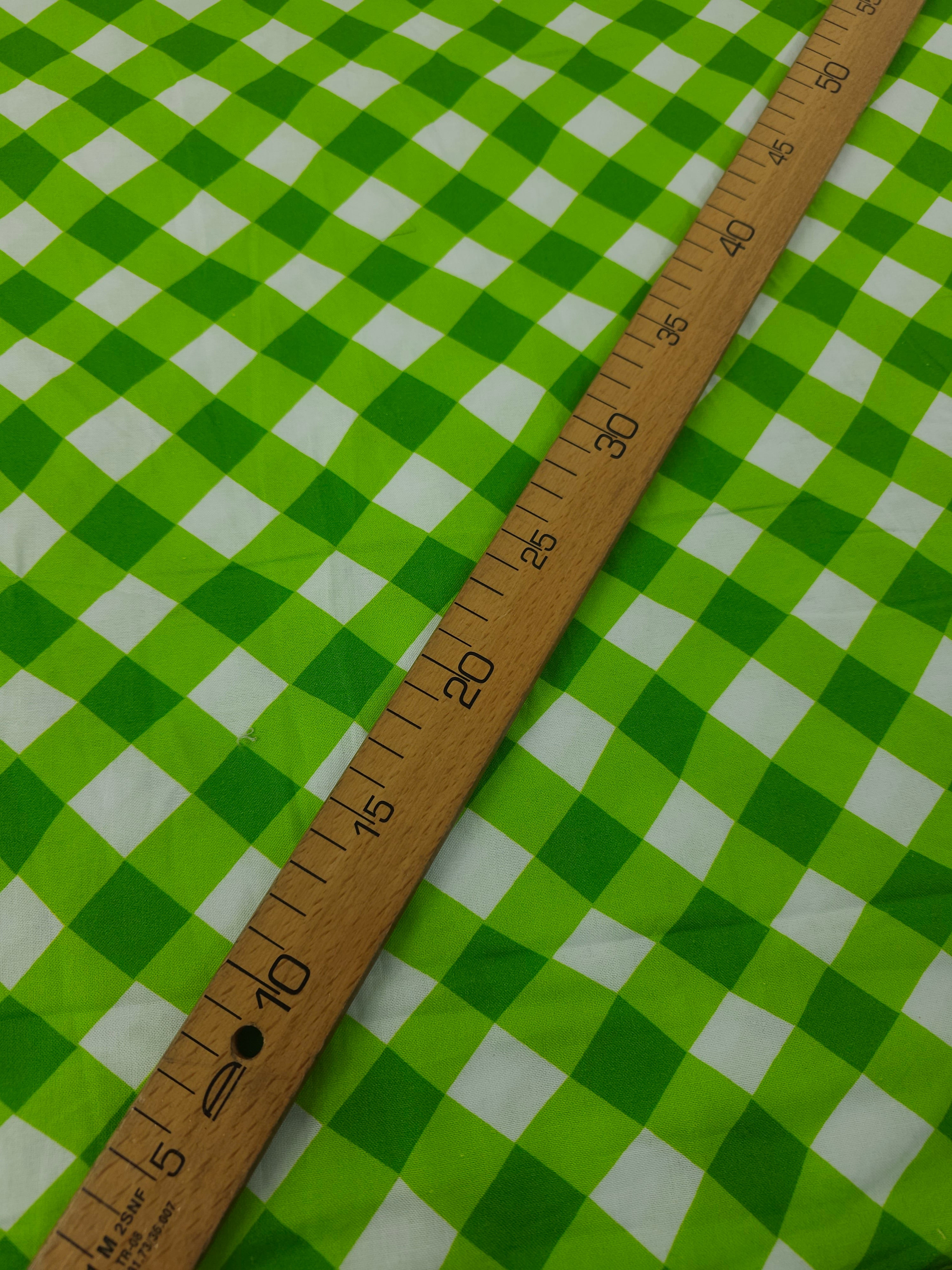 Light Green Picnic Gingham 100% Cotton