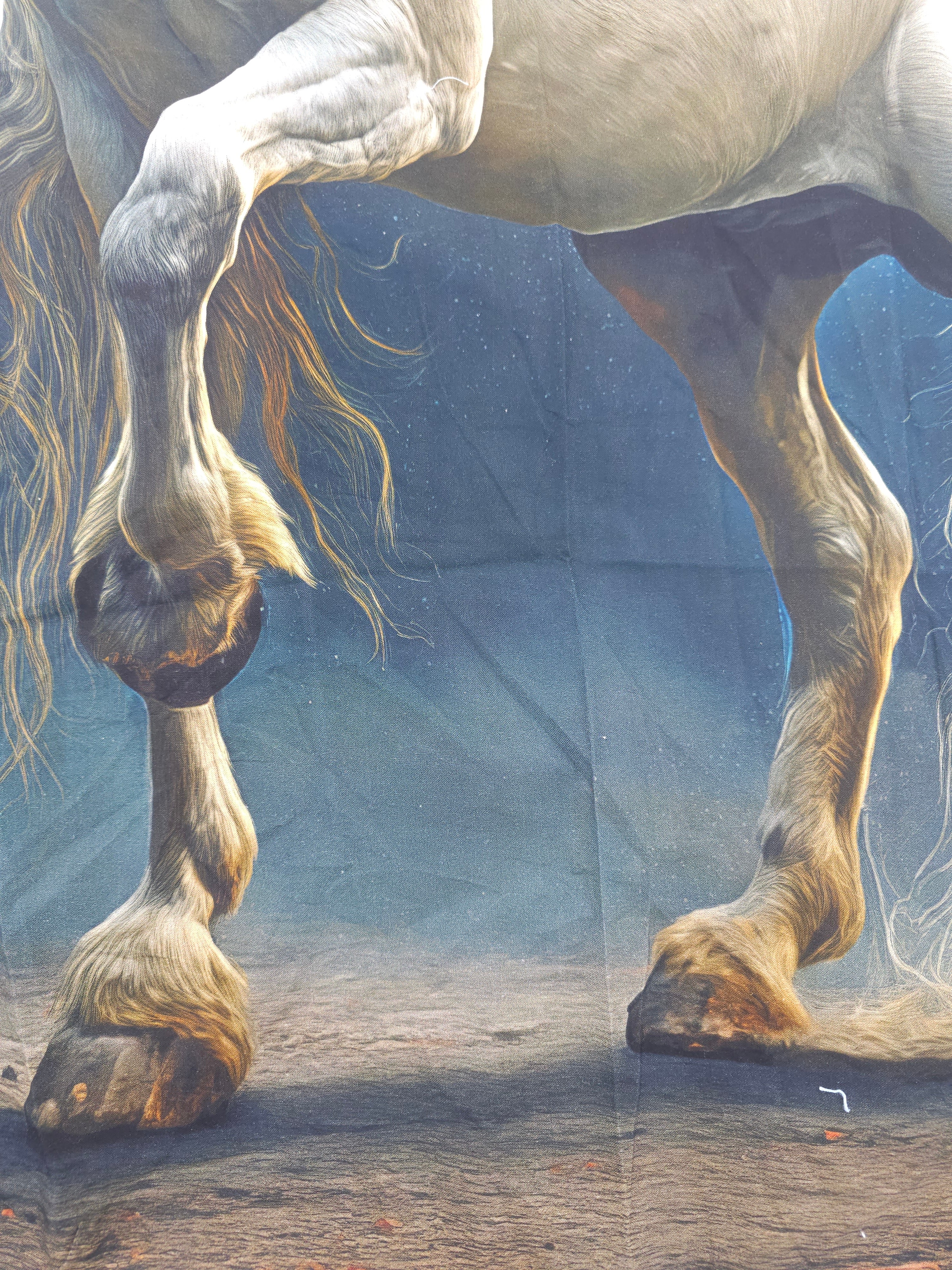 Majestic horse Cotton panel- 0.9m piece