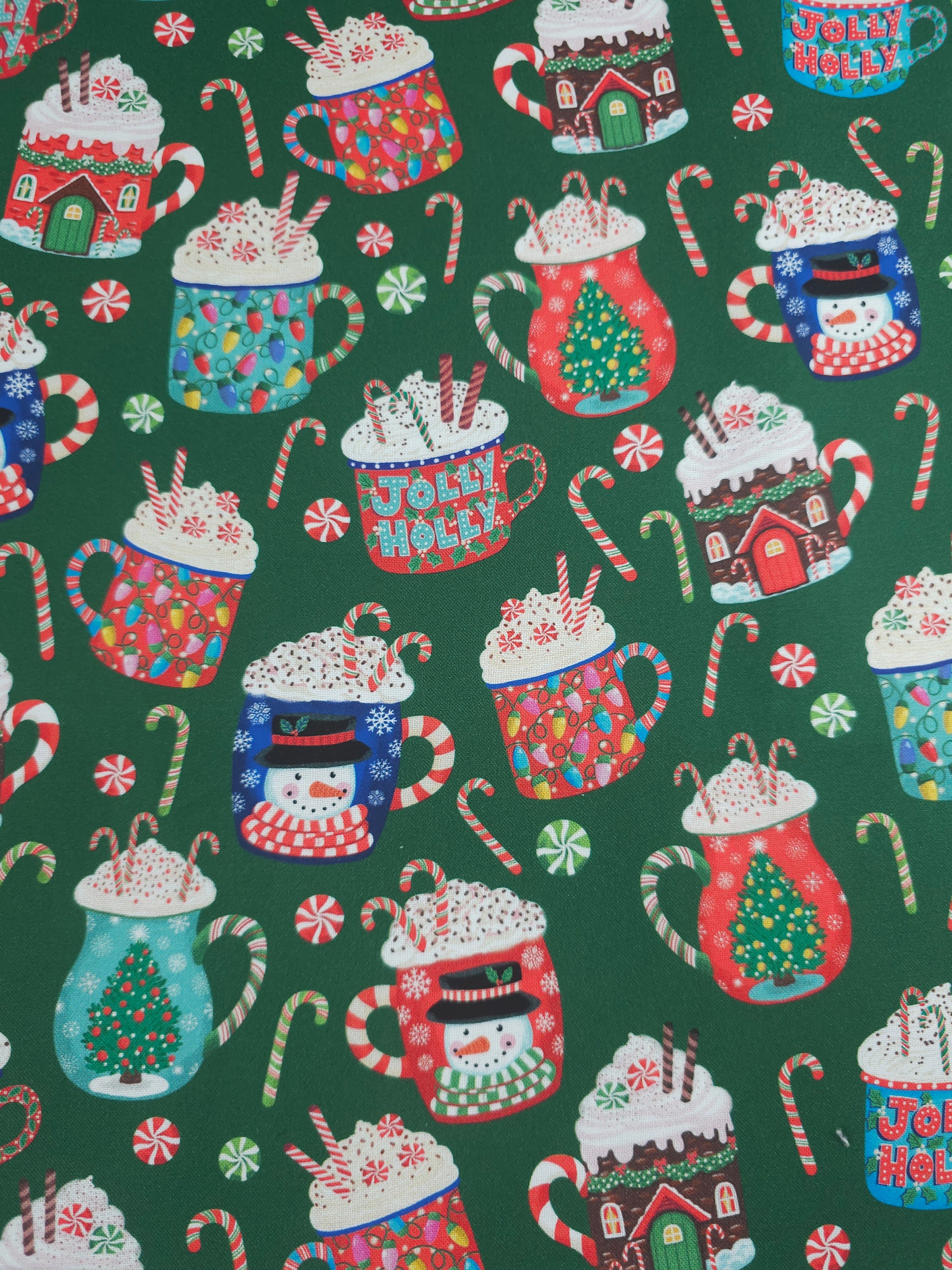 Xmas Cup of Cocoa 100% Cotton