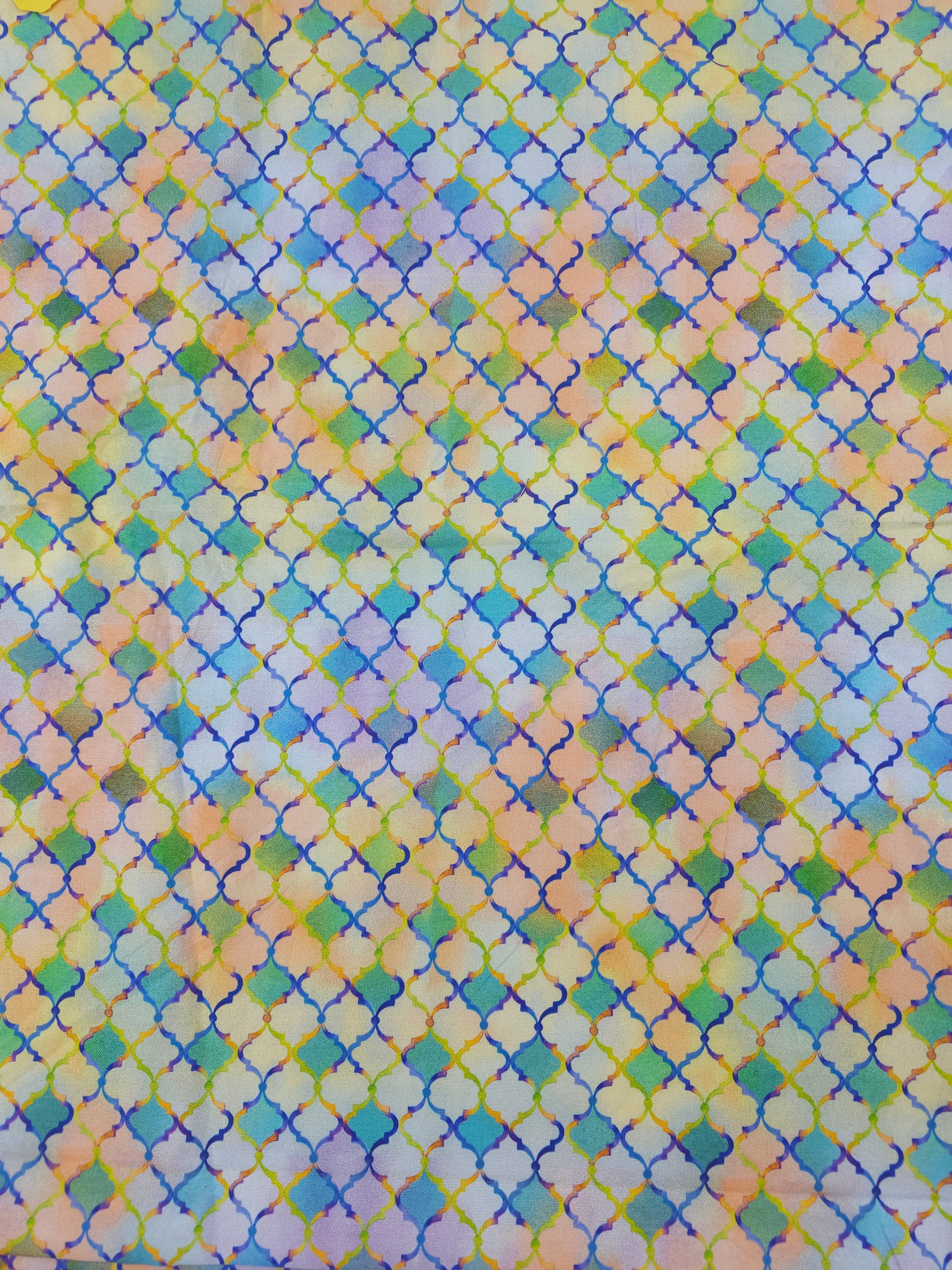 Colourful scales Cotton- 1m piece