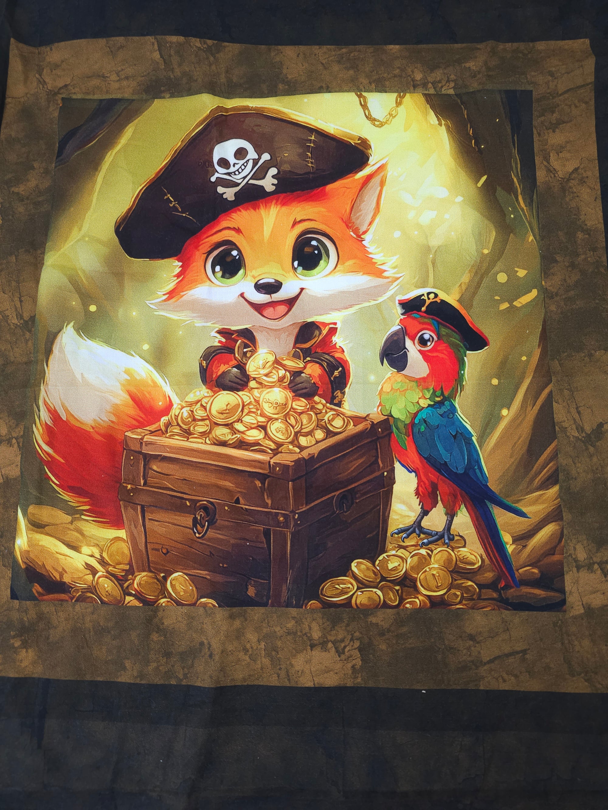 Pirate fox Cotton - 0.8m piece