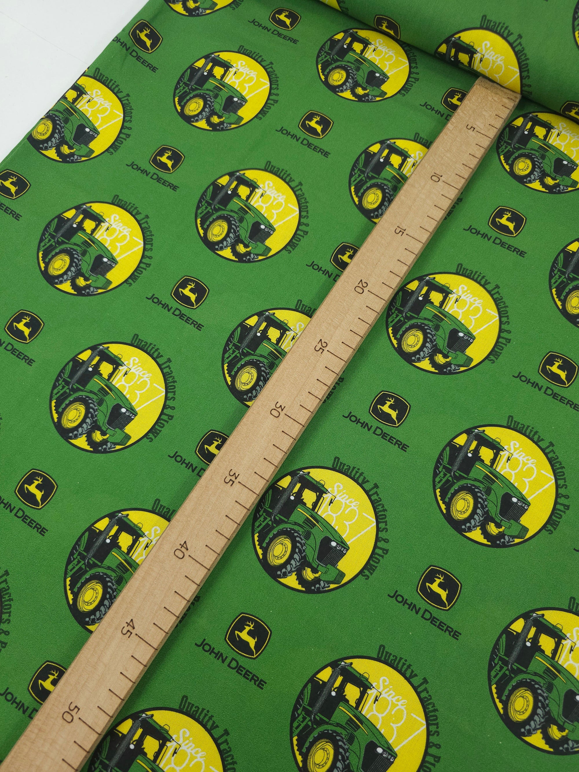 John Deere Tractor Icon 100% Cotton