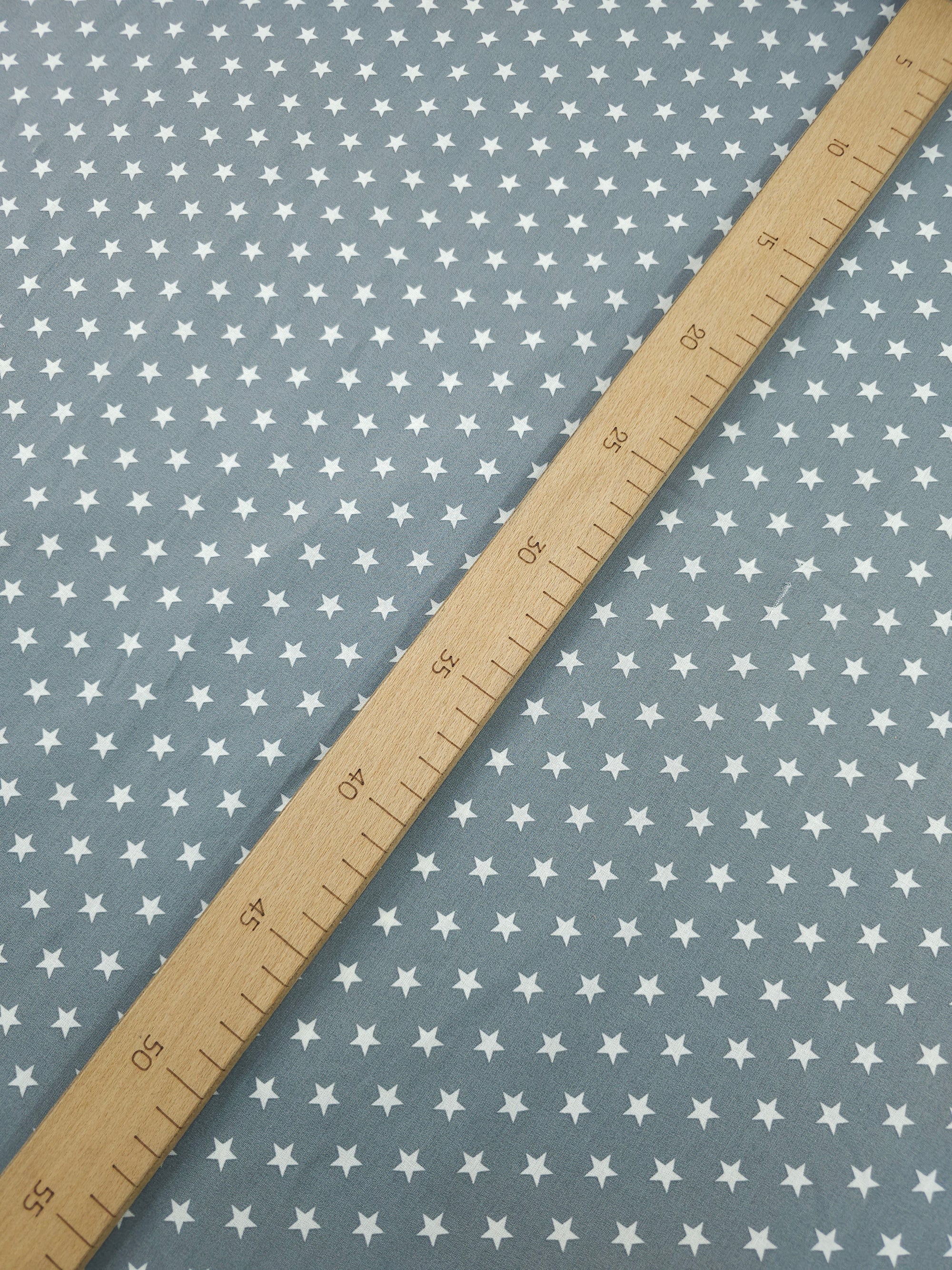 Grey Petit Stars Lightweight Cotton 57" *DEFECT*