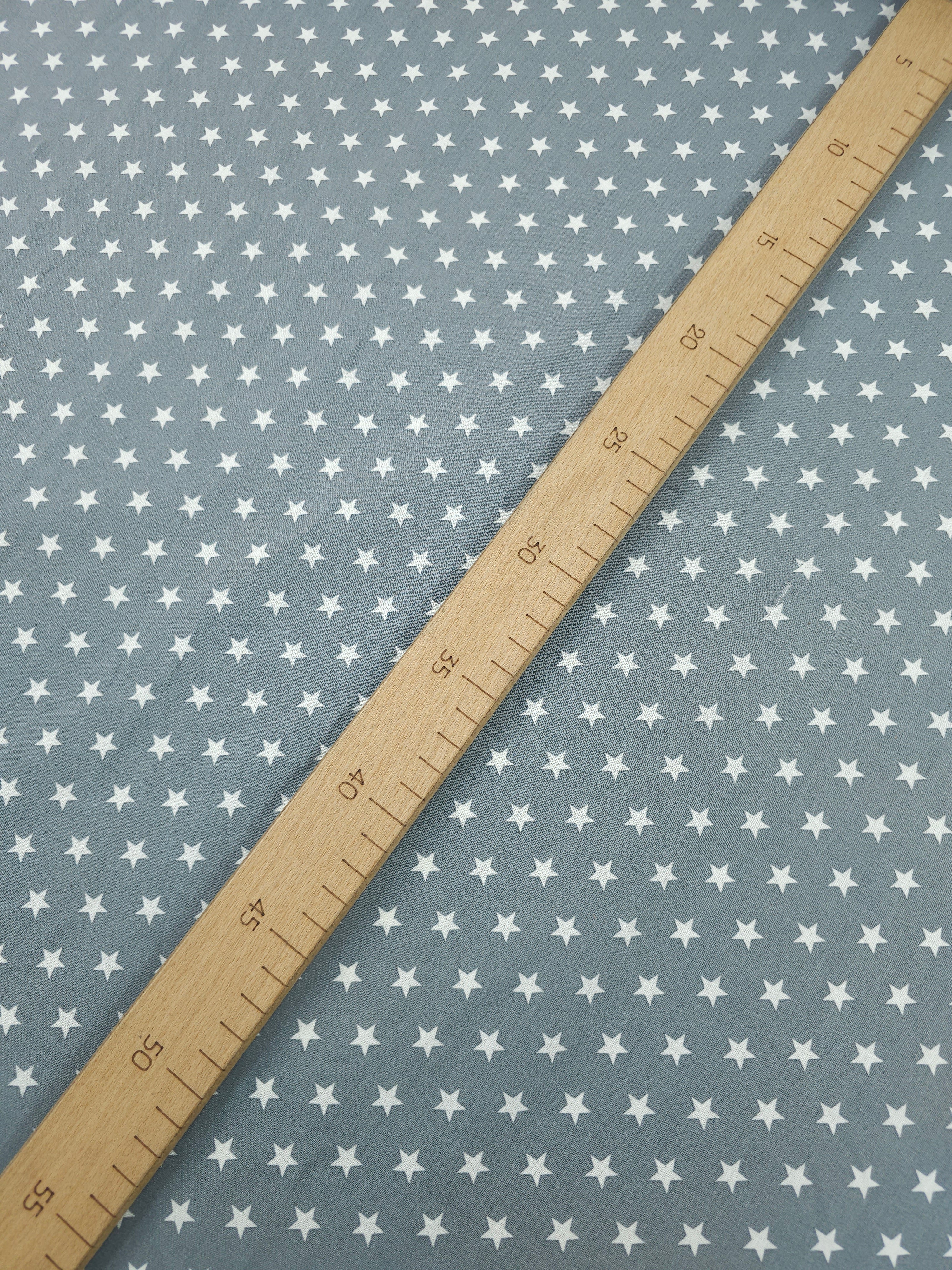 Grey Petit Stars Lightweight Cotton 57" *DEFECT*
