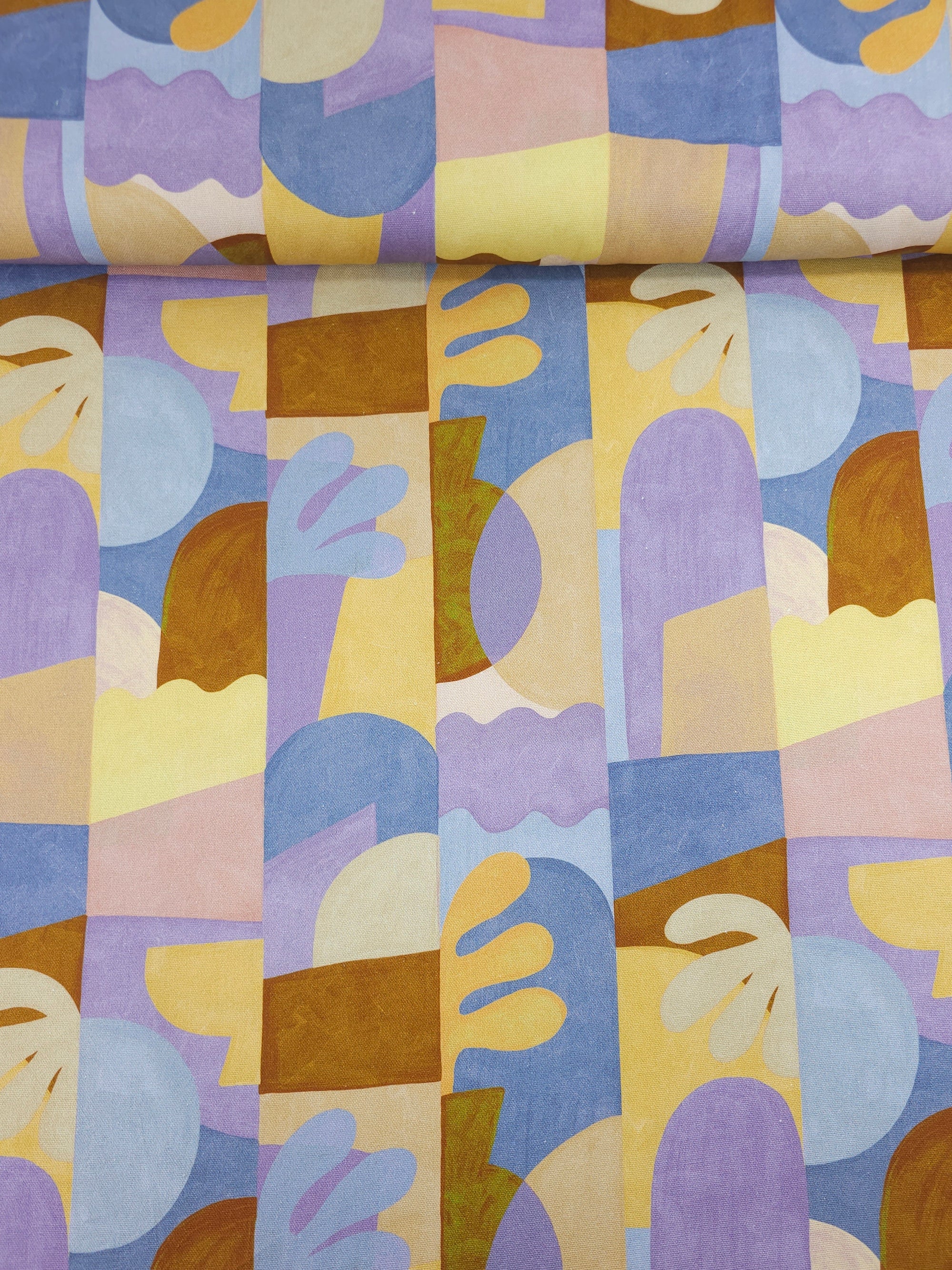 Abstract Groovy Doodle Lightweight Canvas Cotton