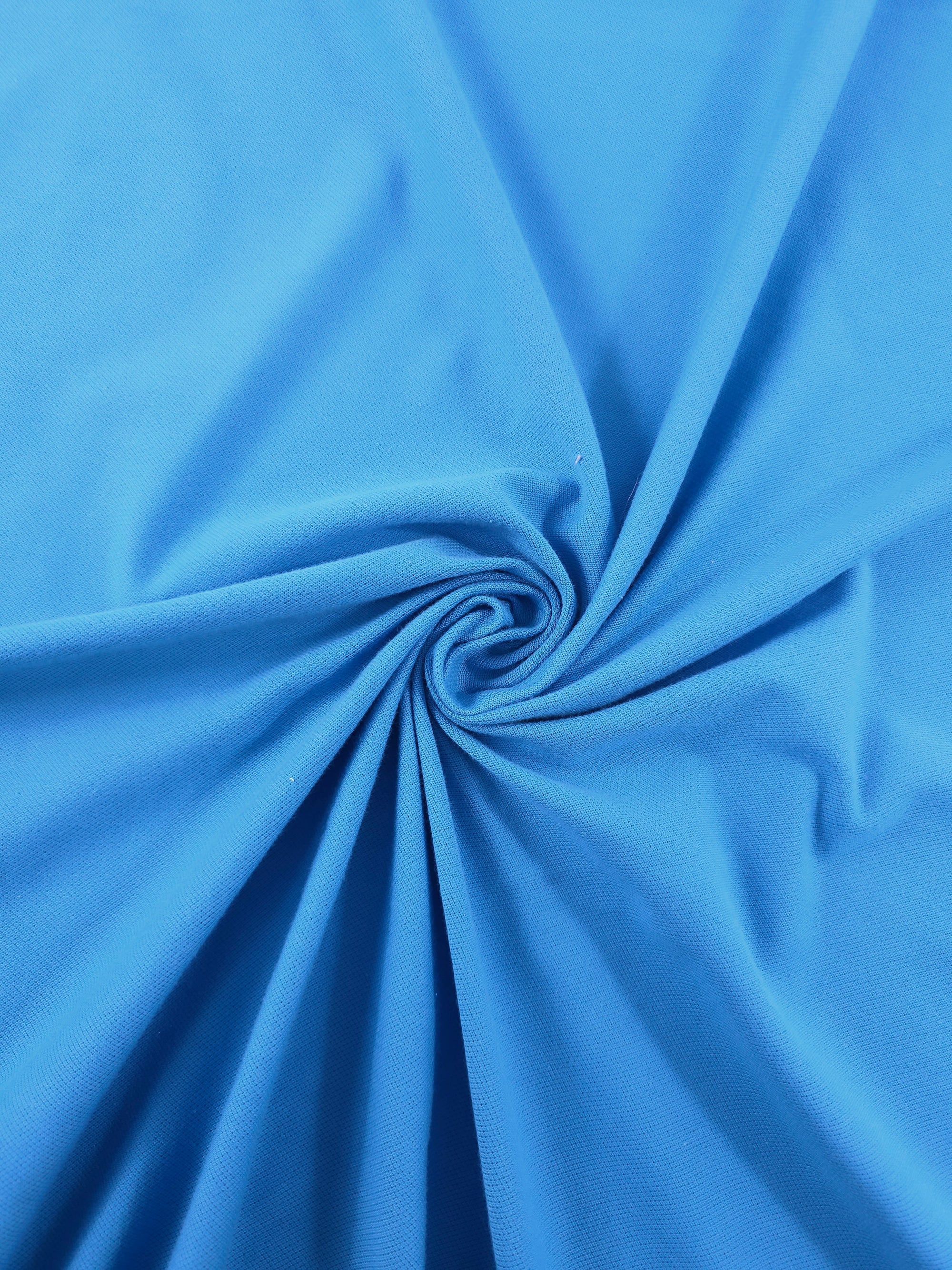 Azure Blue Lightweight Loopback Terry *DEFECT*