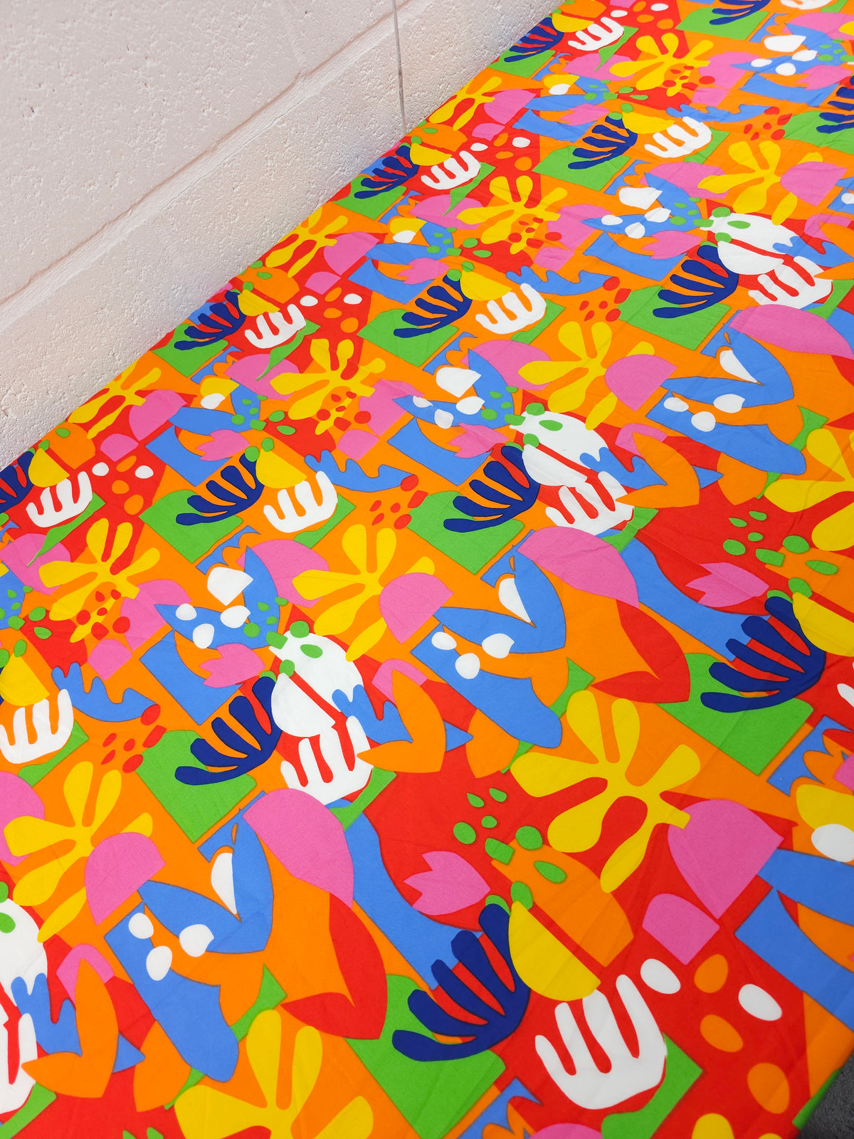 Multicolour Abstract Shape Shifter Cambric Cotton