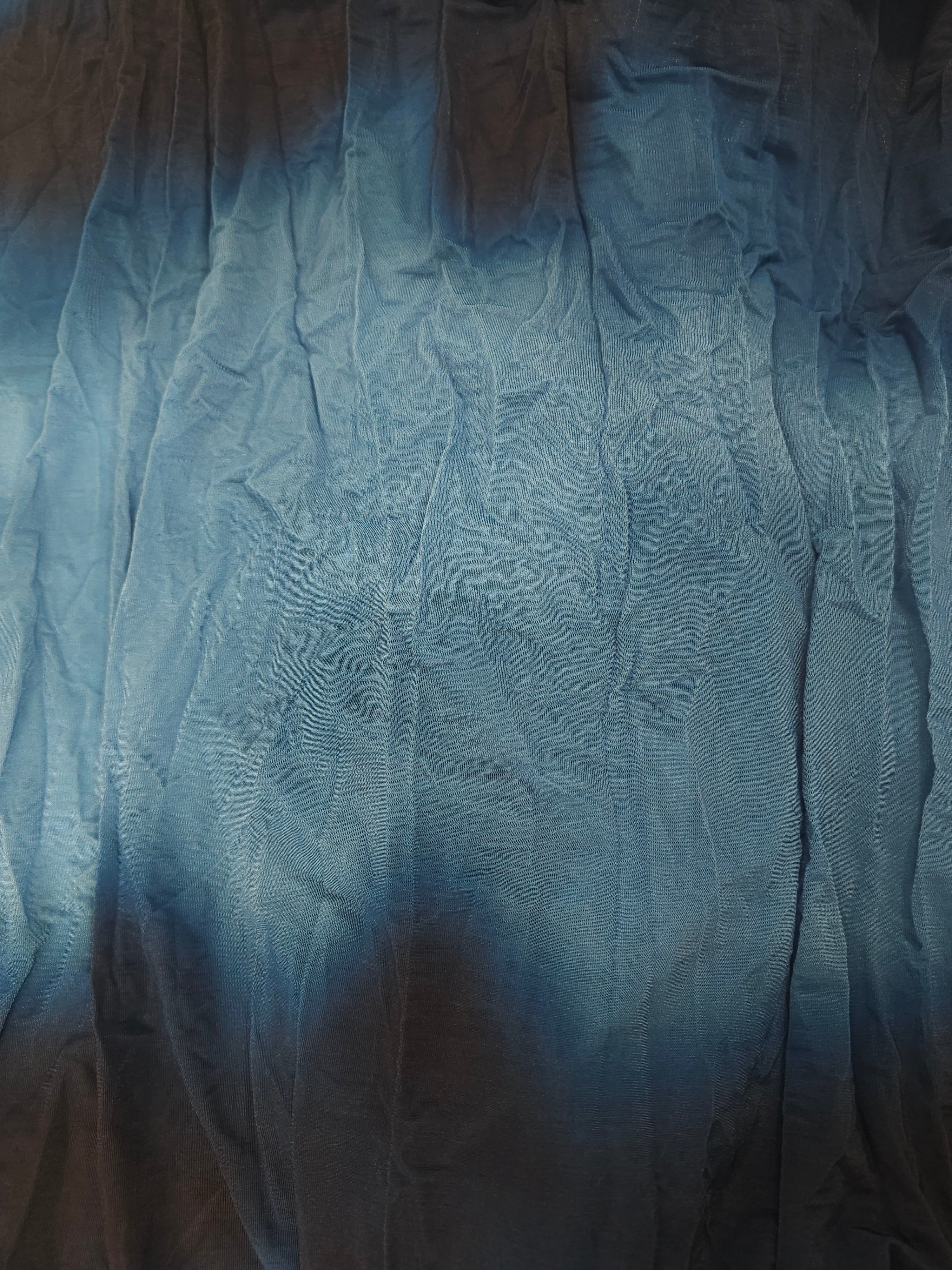 Blue gradient Viscose jersey- 5m piece