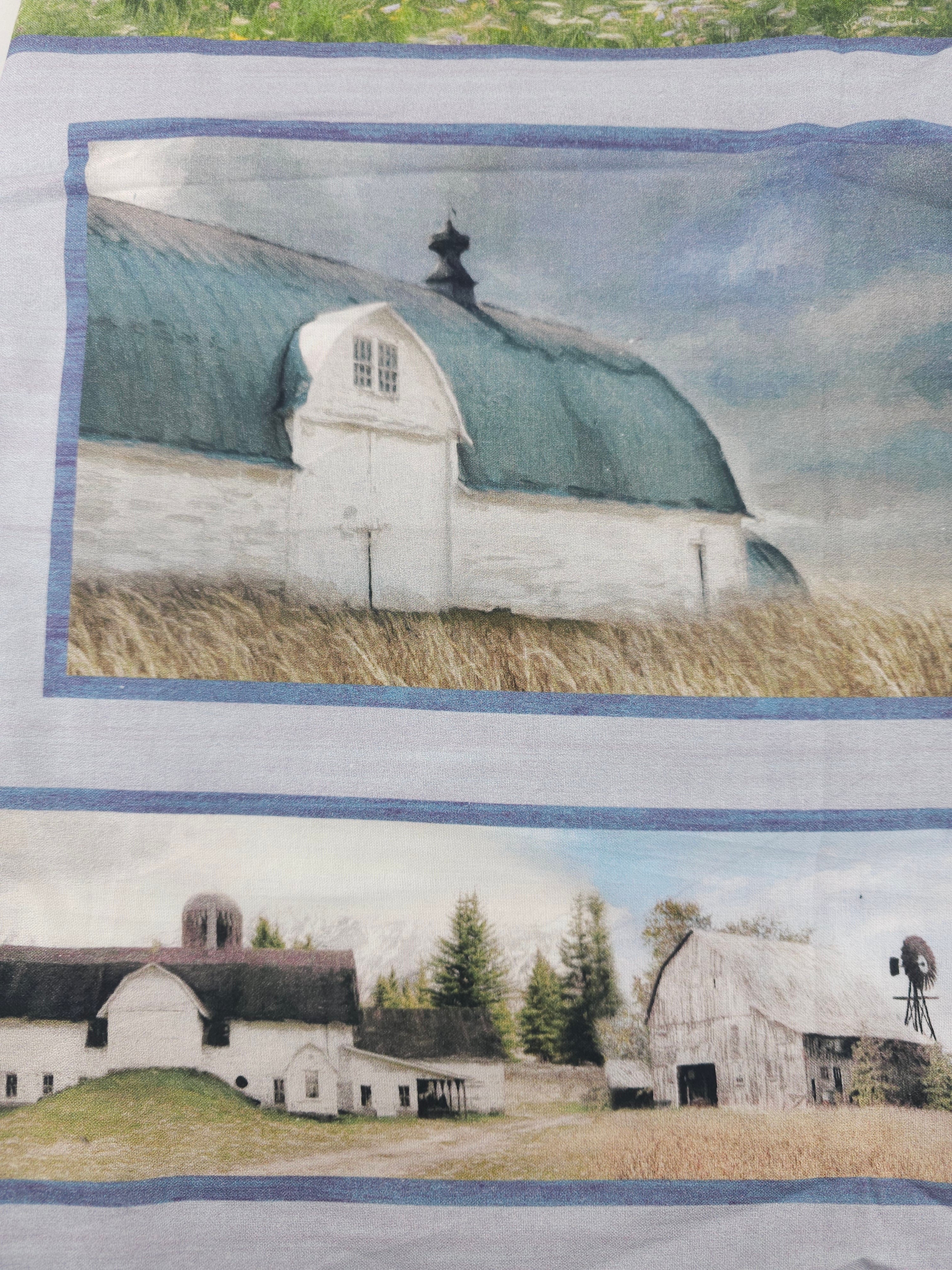 Coastal village Cotton- 2m piece