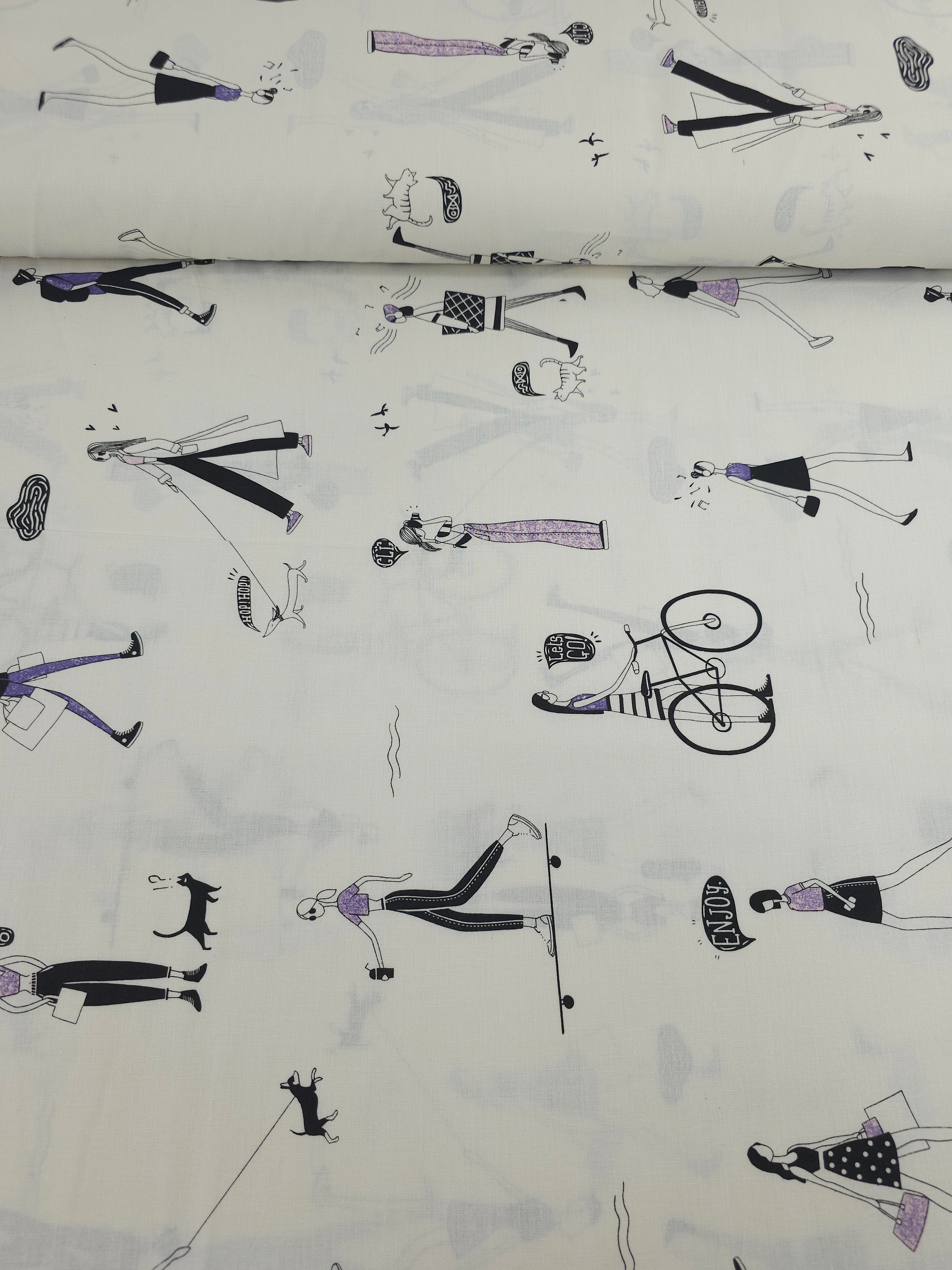 Out And About 100% Cotton 98" *EXTRA WIDE*