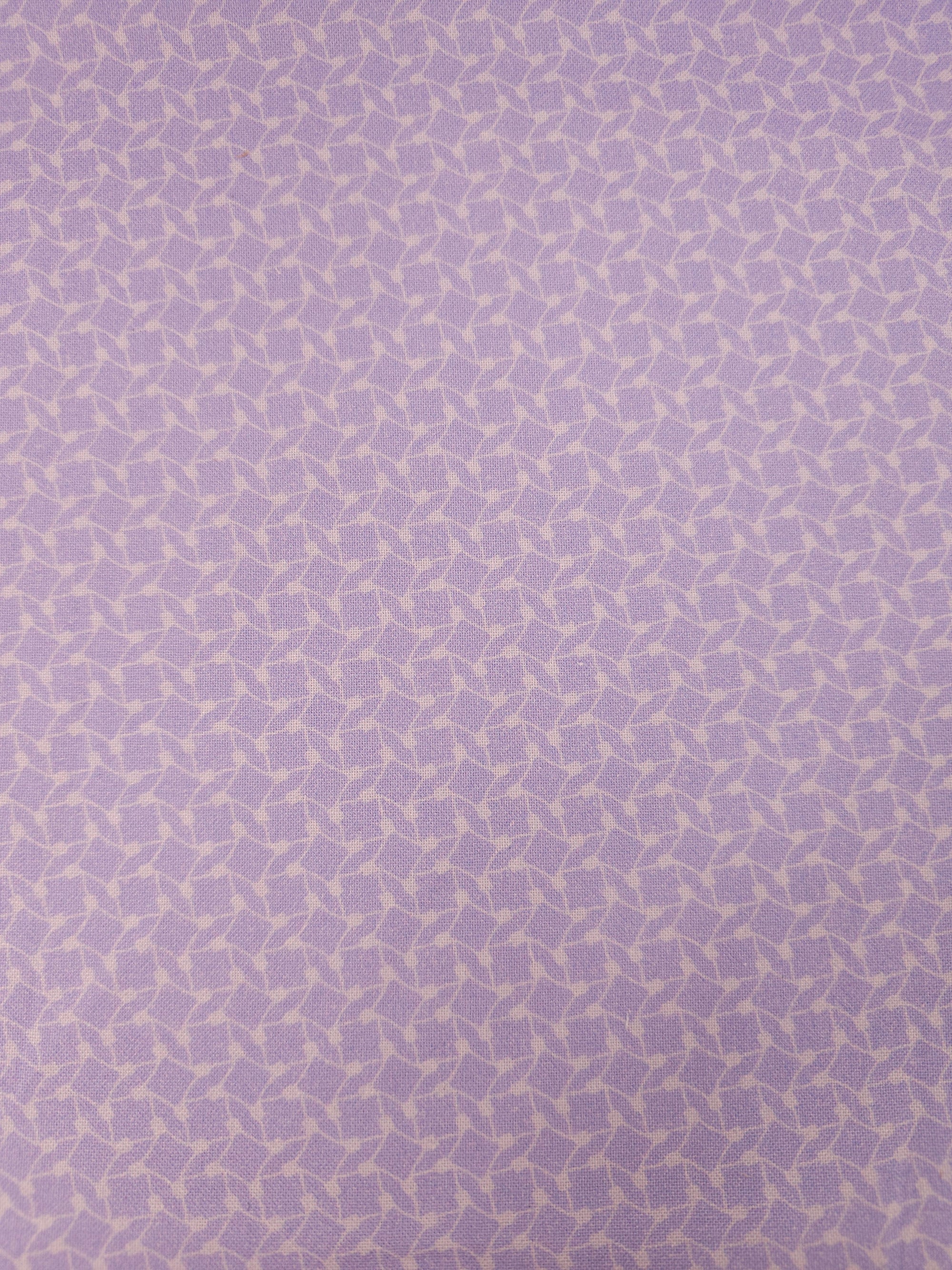 Lilac Geometric Shape 100% Cotton
