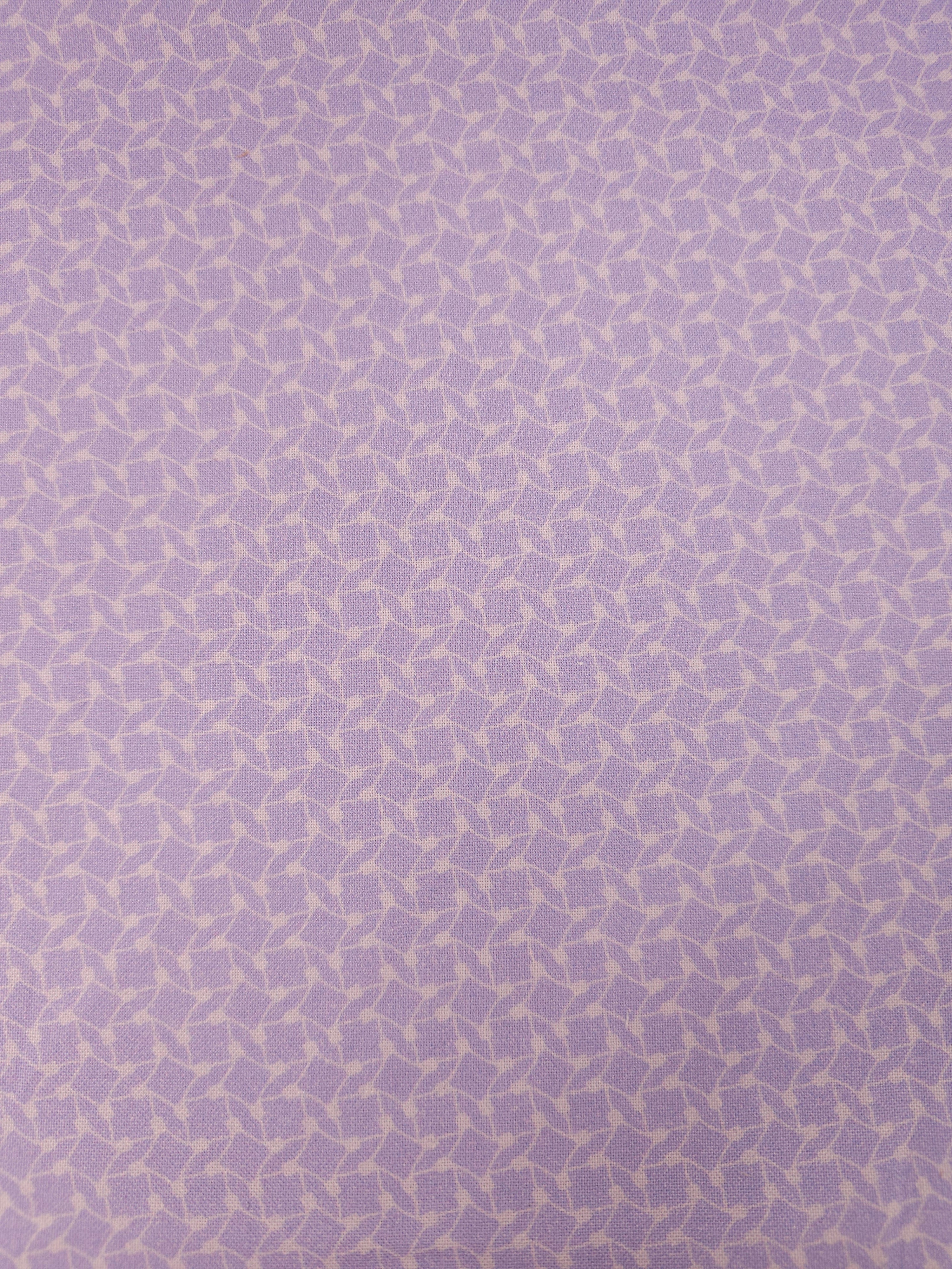 Lilac Geometric Shape 100% Cotton