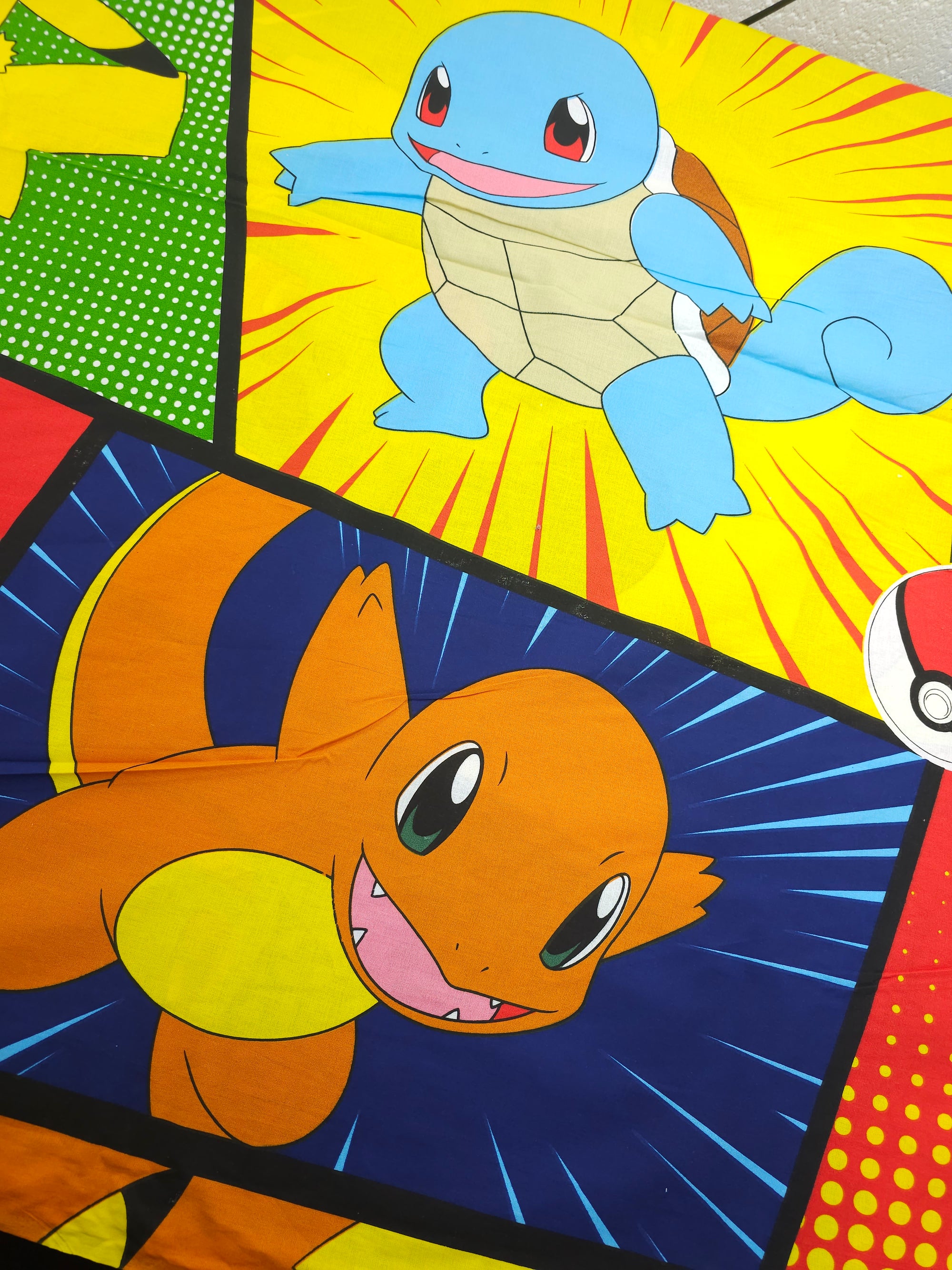 Pokemon Retro 100% Cotton 82" *EXTRA WIDE* - Tesco