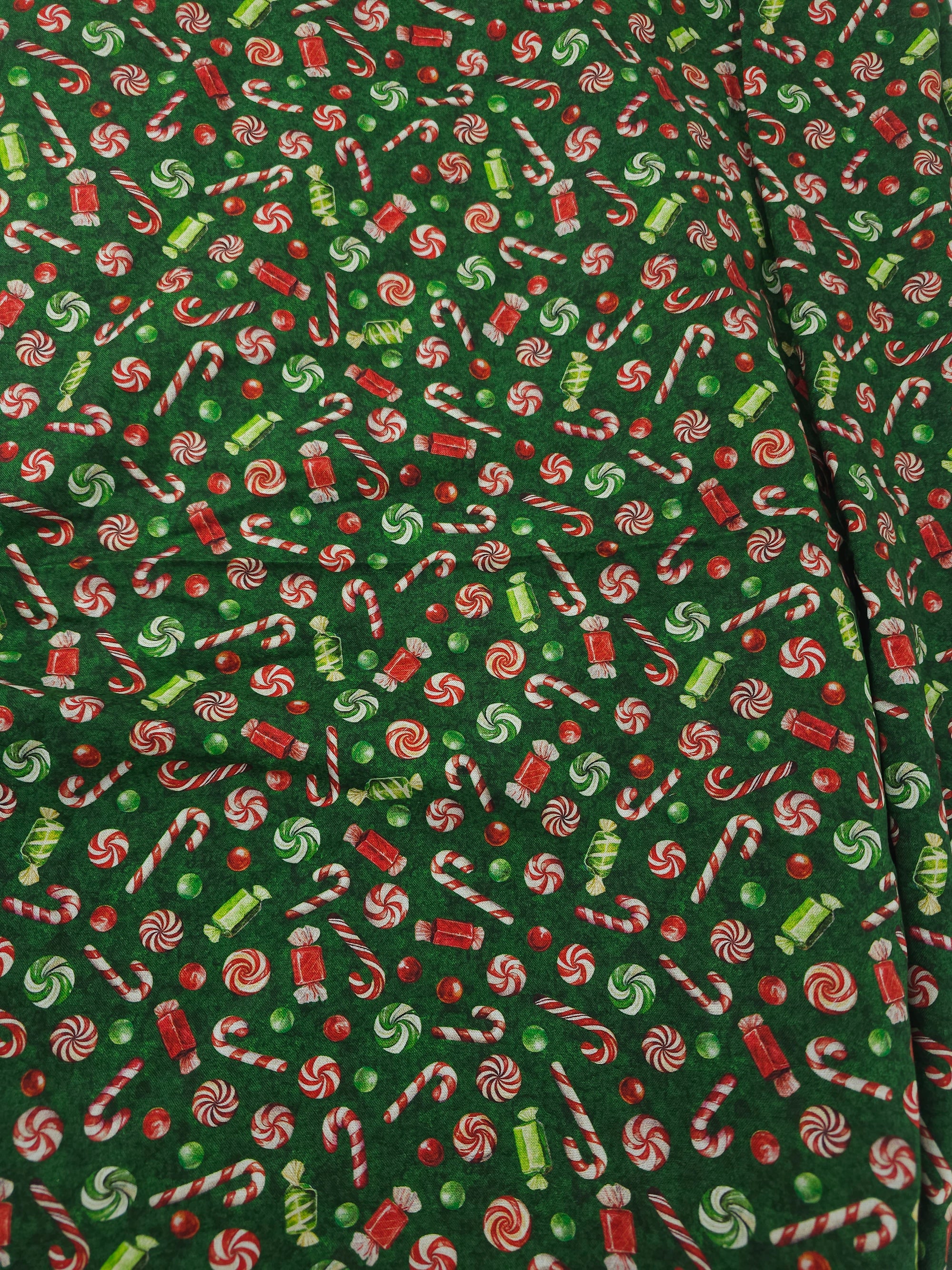 Christmas candy Cotton- 3.6m piece