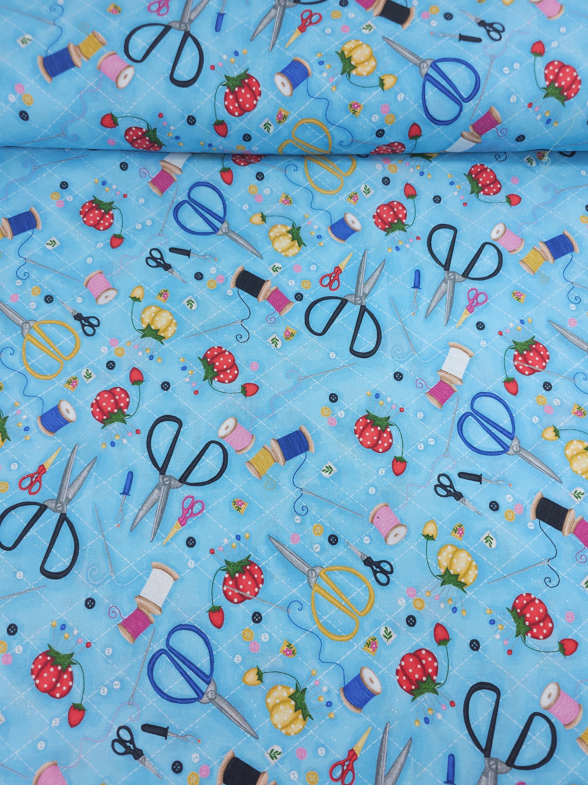 Light Blue Sewing Kit 100% Cotton