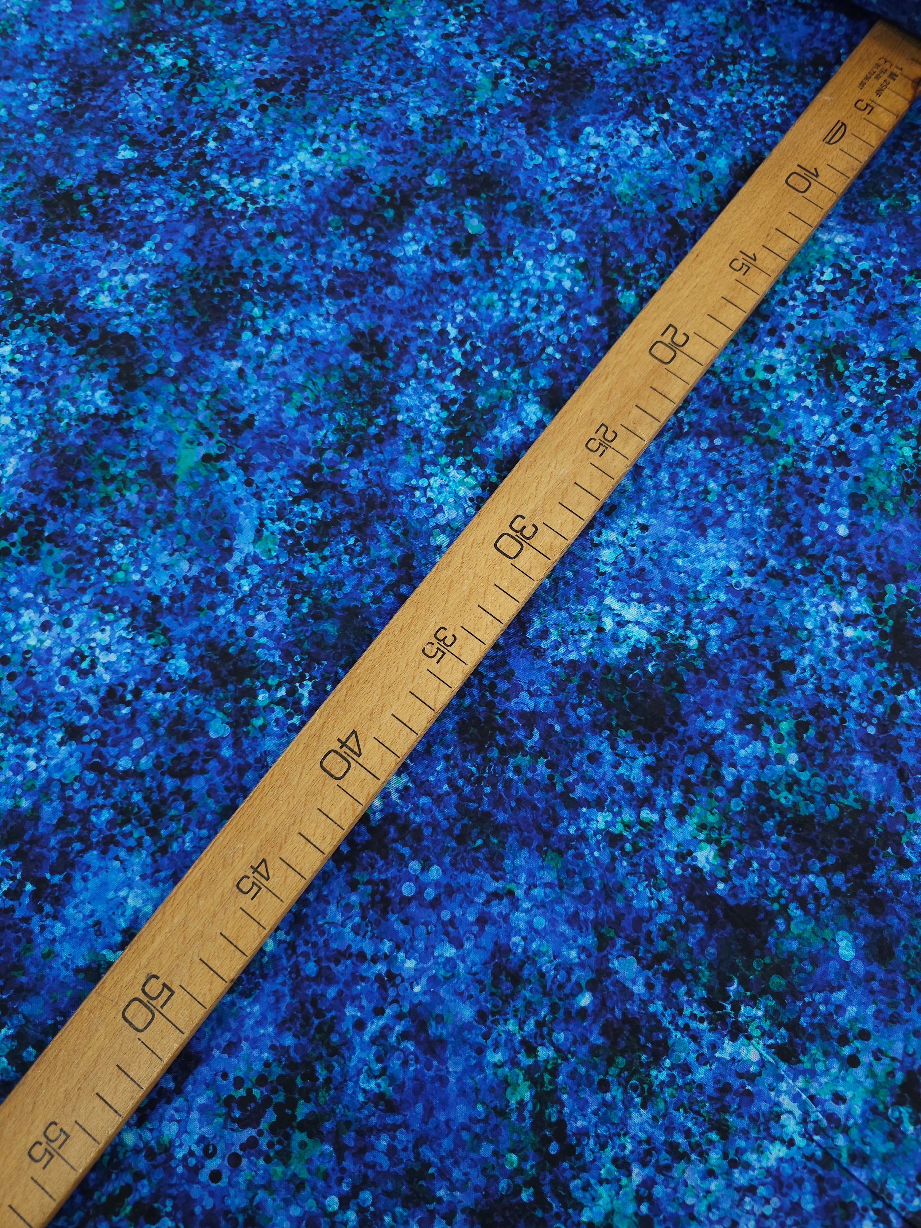 Blue/Teal Confetti Dots 100% Cotton 104" *EXTRA WIDE*
